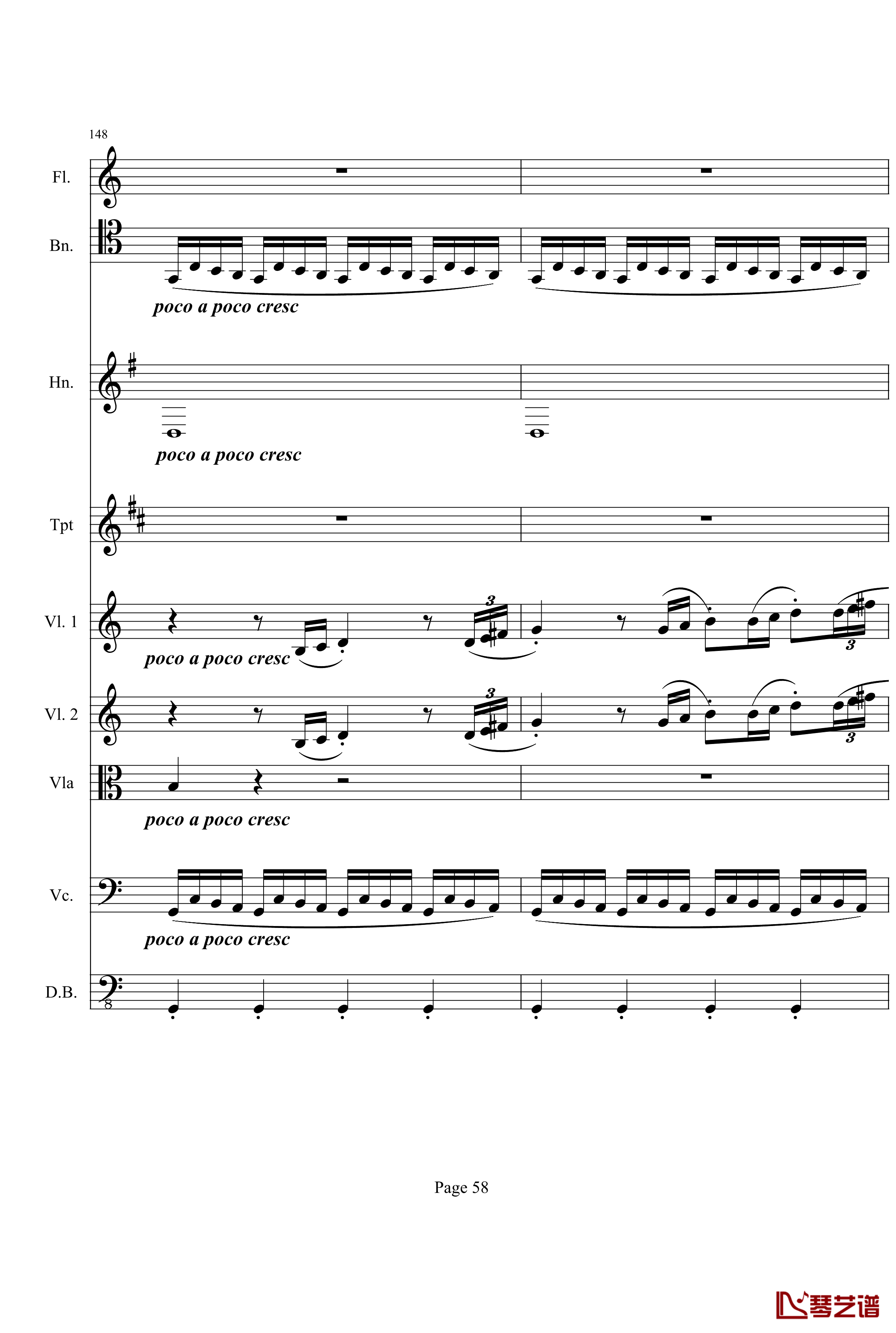 奏鸣曲之交响钢琴谱-第21-Ⅰ-贝多芬-beethoven58