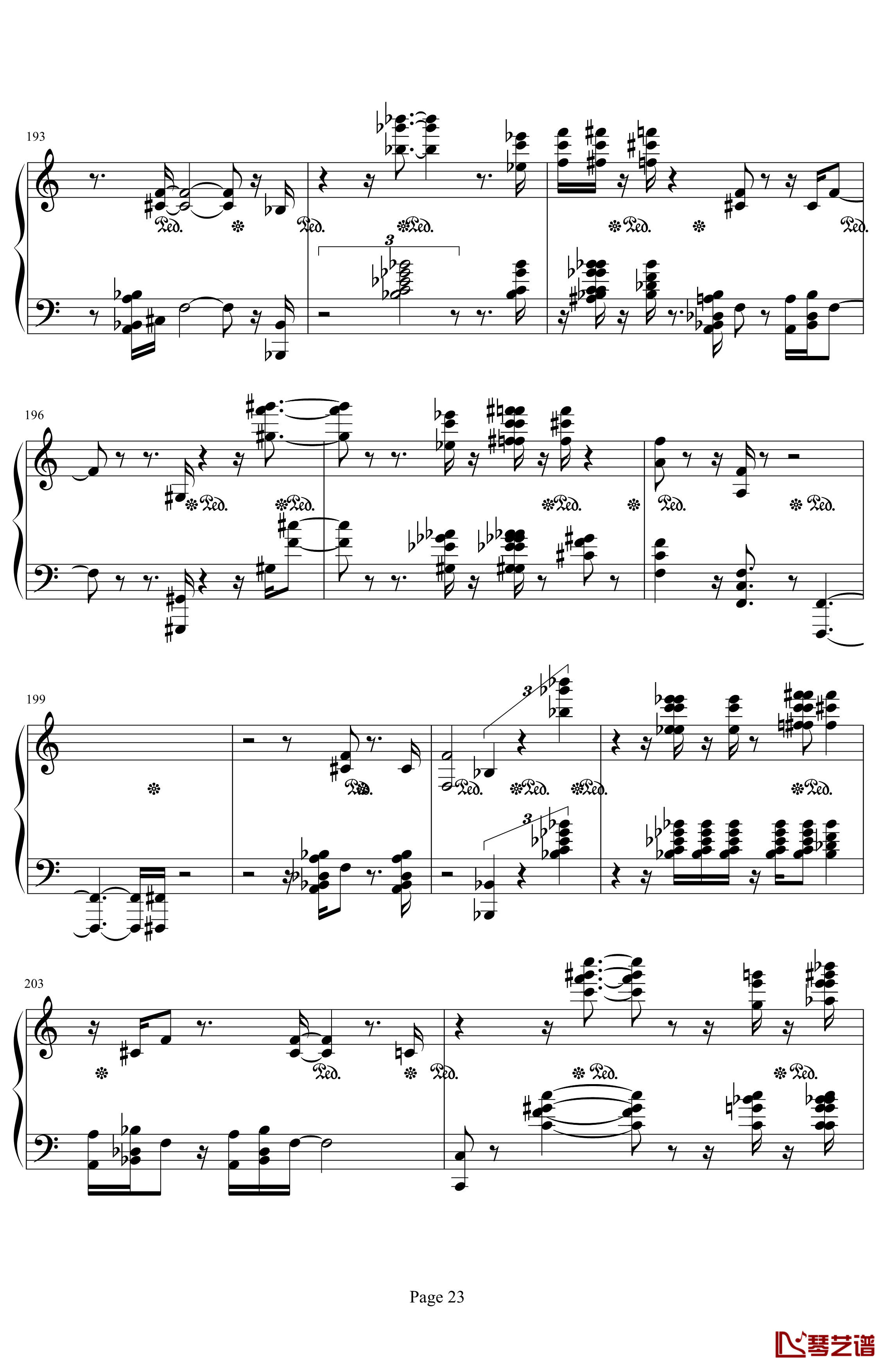 肖邦第二诙谐曲钢琴谱-肖邦-chopin23