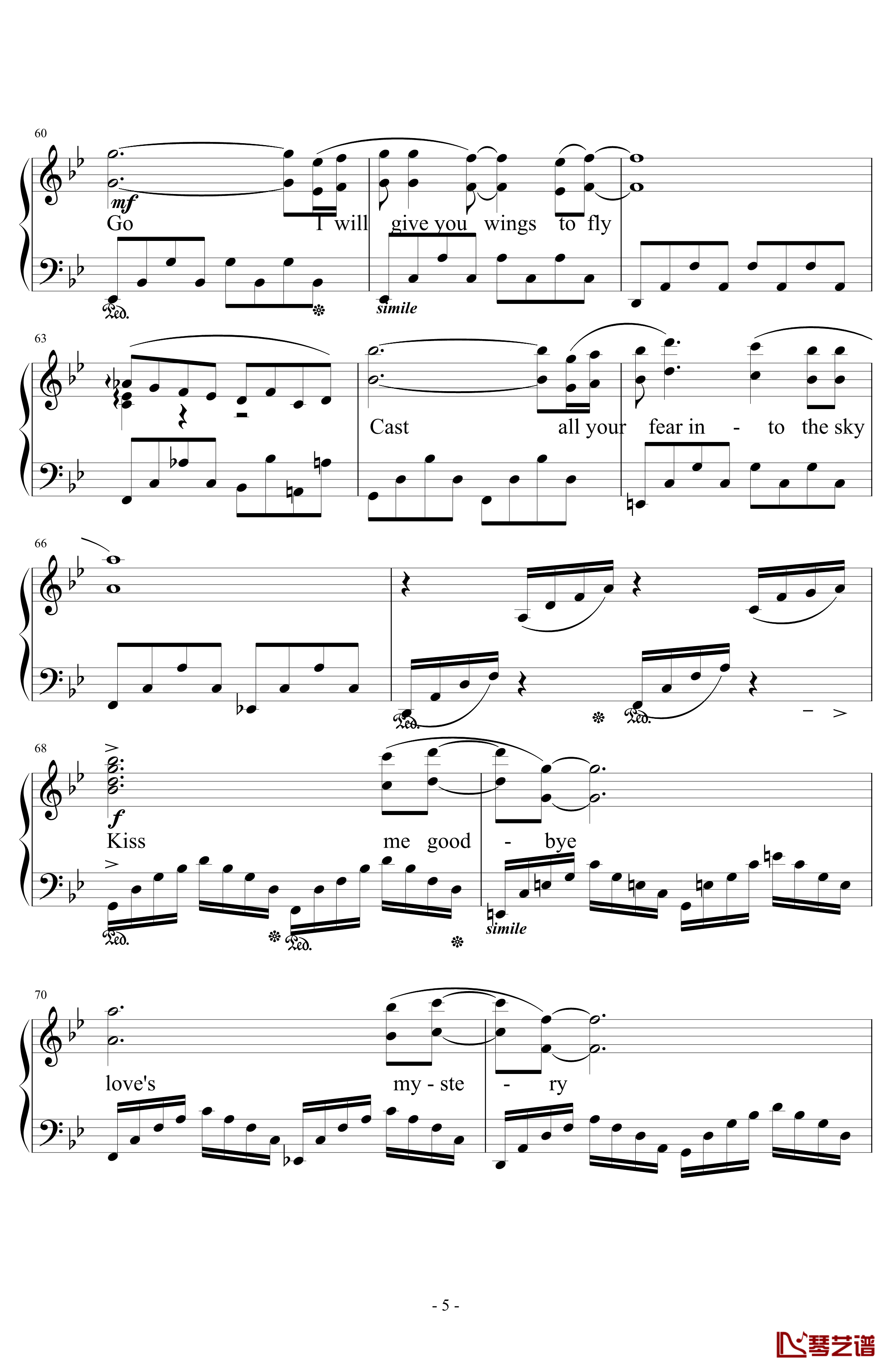 Kiss Me Good-Bye钢琴谱-最终幻想12主题曲-Angela Aki5