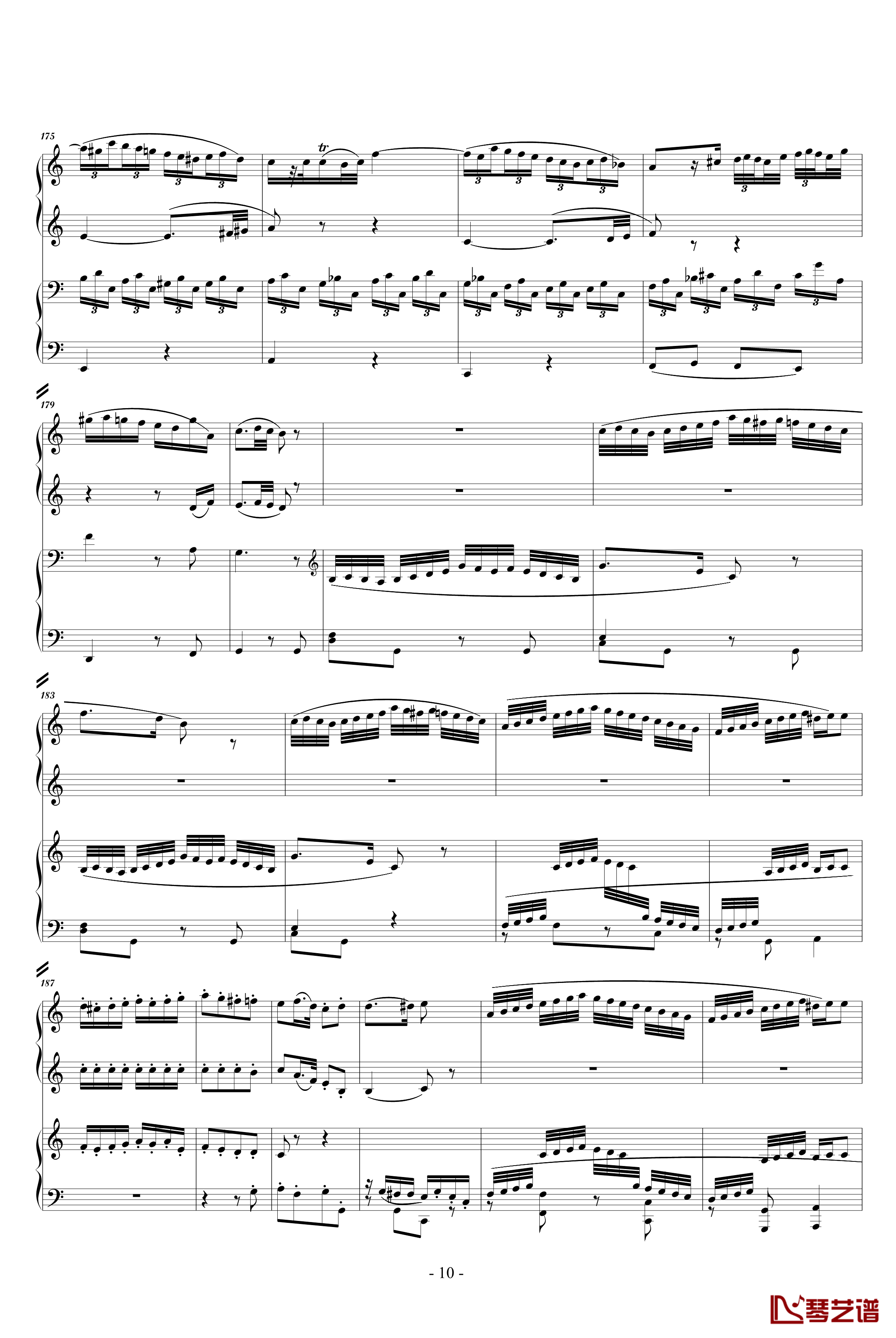 C大调四手联弹琴奏鸣曲钢琴谱-第三乐章-莫扎特10