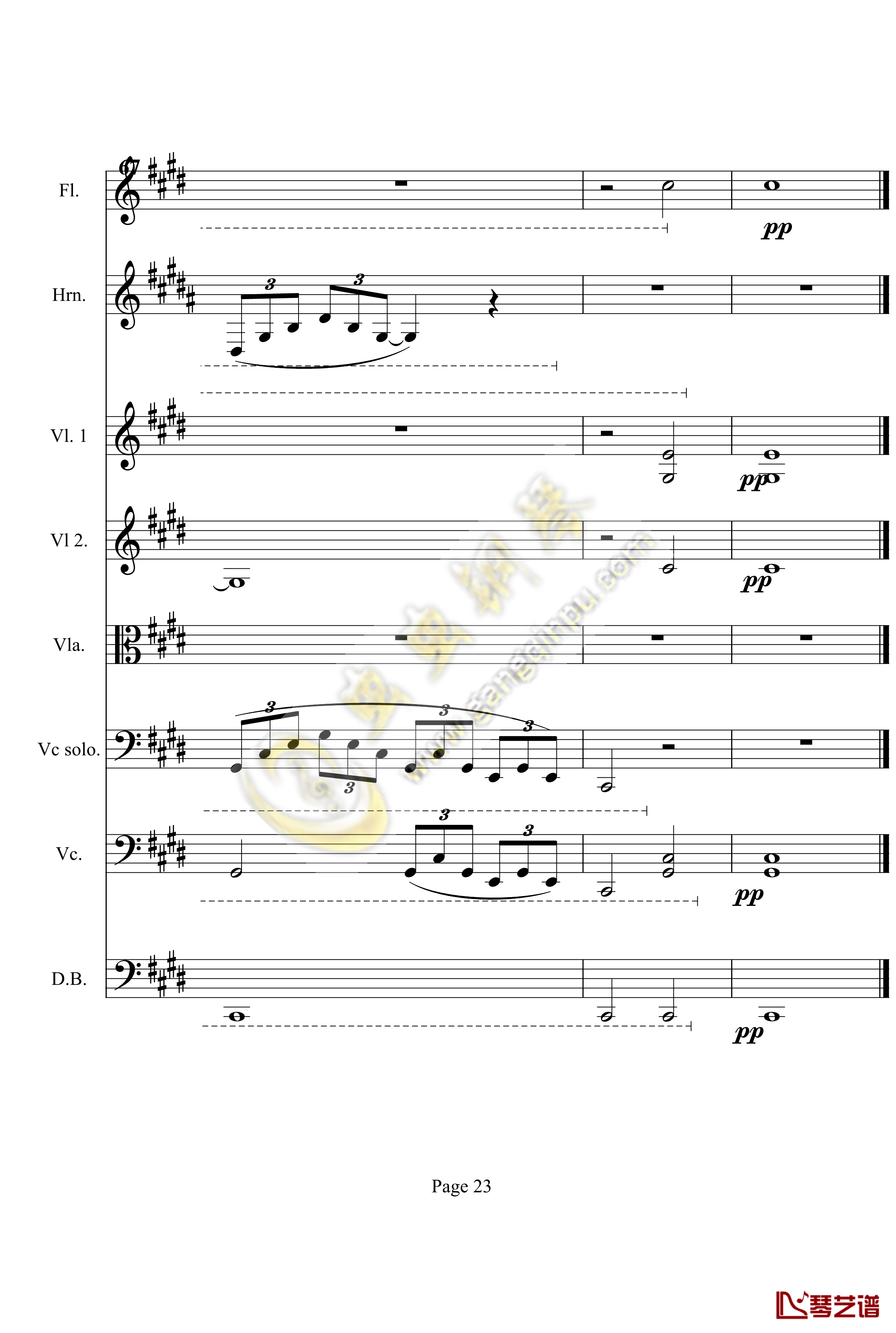 奏鸣曲之交响第14首钢琴谱-贝多芬-beethoven23