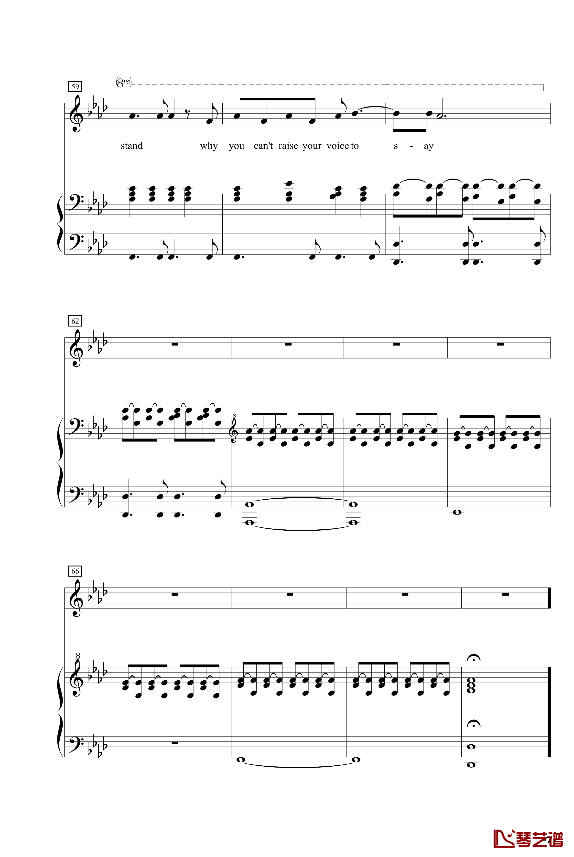 Run钢琴谱-LeonaLewis修正版7