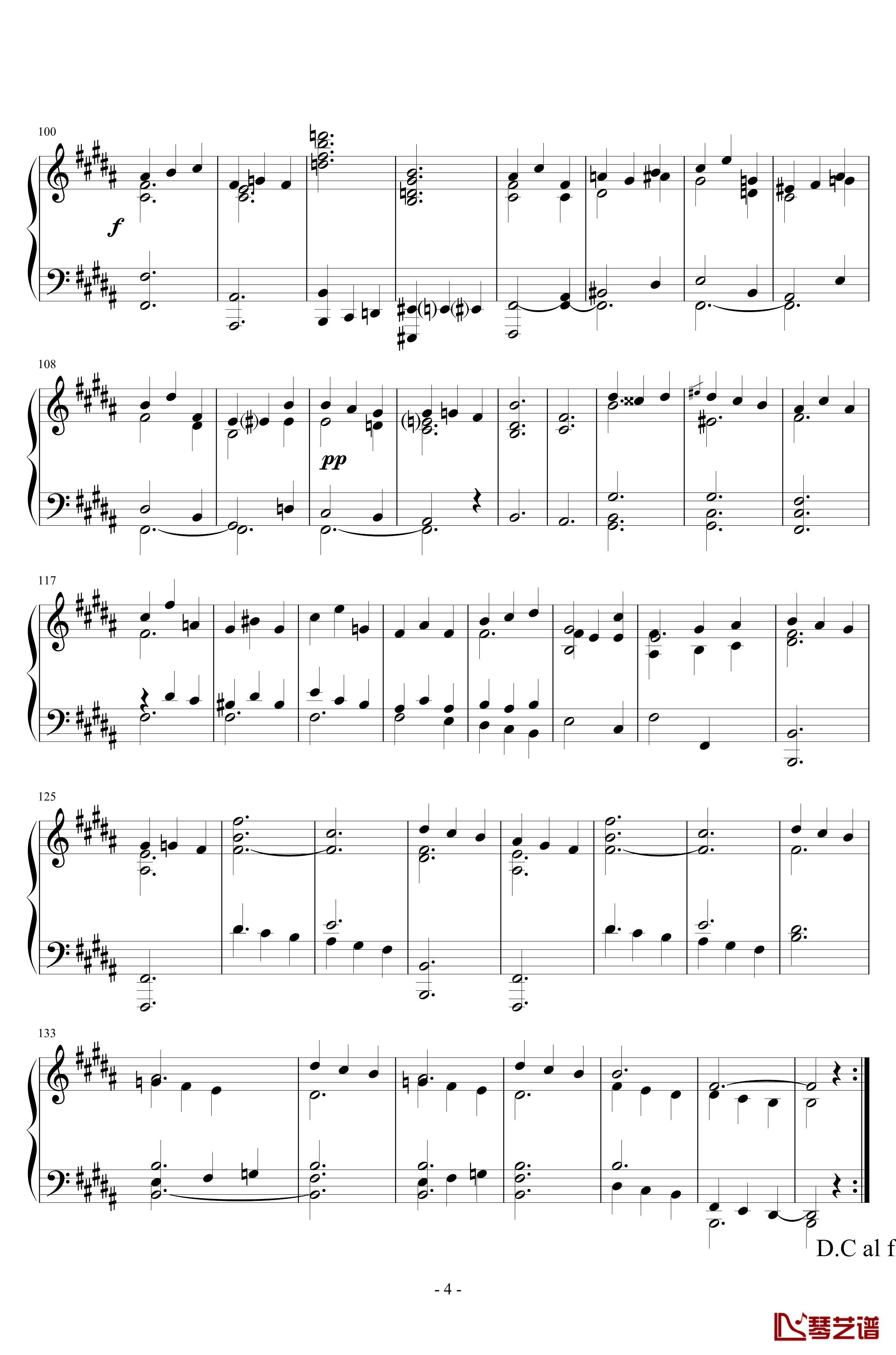 b小调第九钢琴奏鸣曲钢琴谱-Op.145第二乐章-谐谑曲-车尔尼-Czerny4