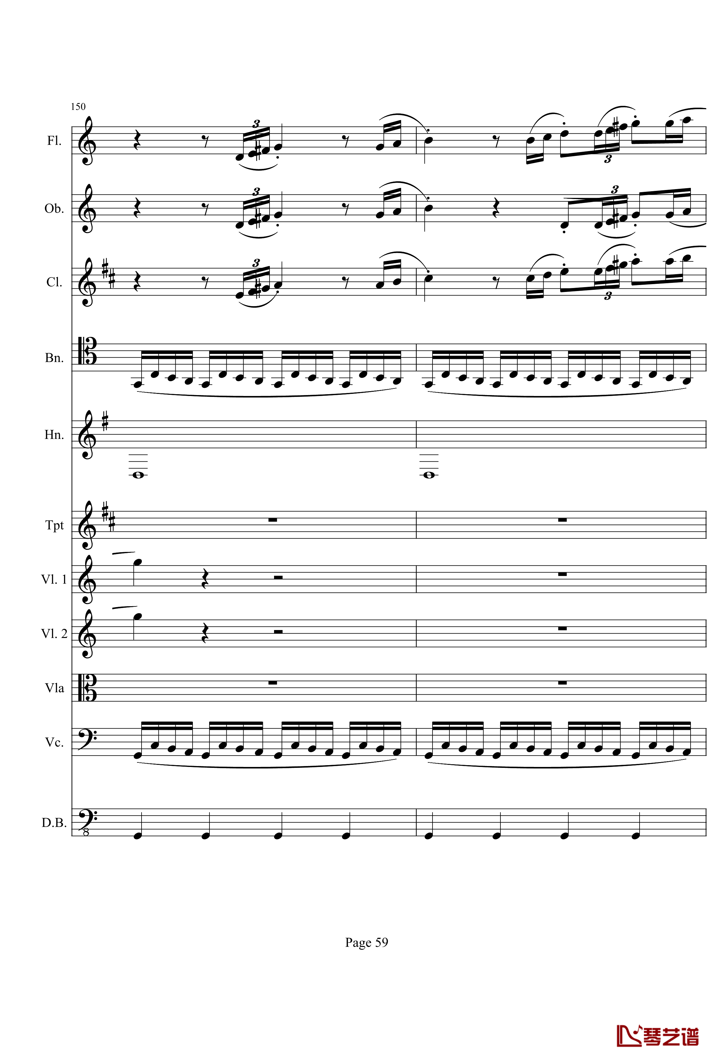 奏鸣曲之交响钢琴谱-第21首-Ⅰ-贝多芬-beethoven59