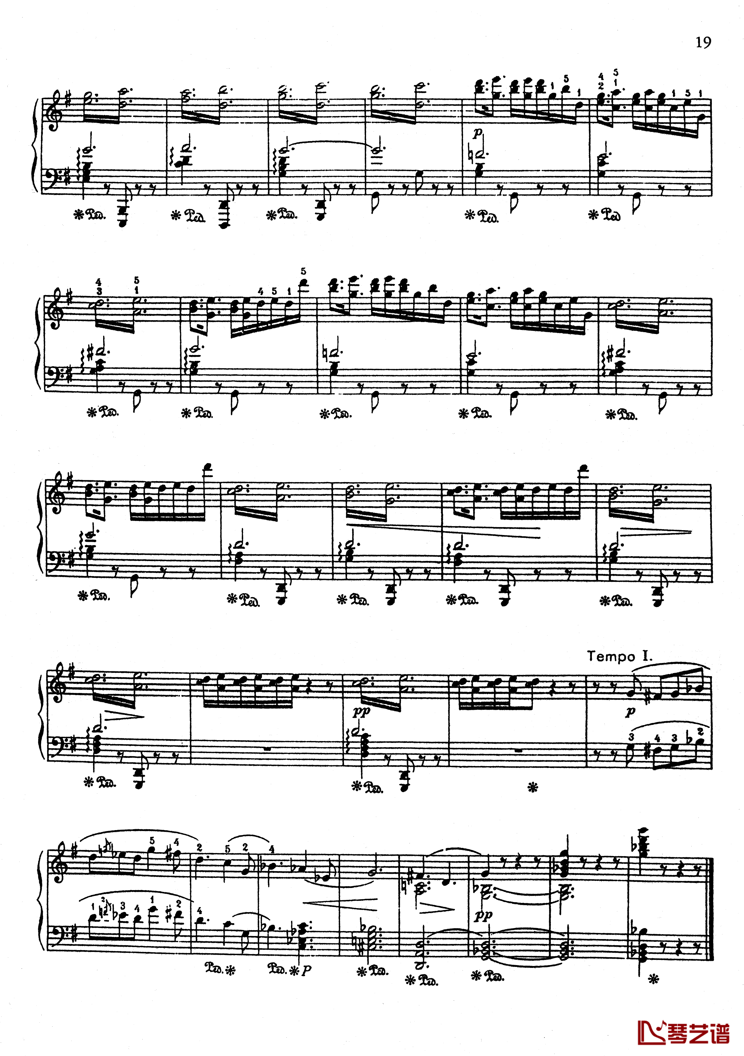 g小调船歌 Op.50  No.3钢琴谱-安·鲁宾斯坦4