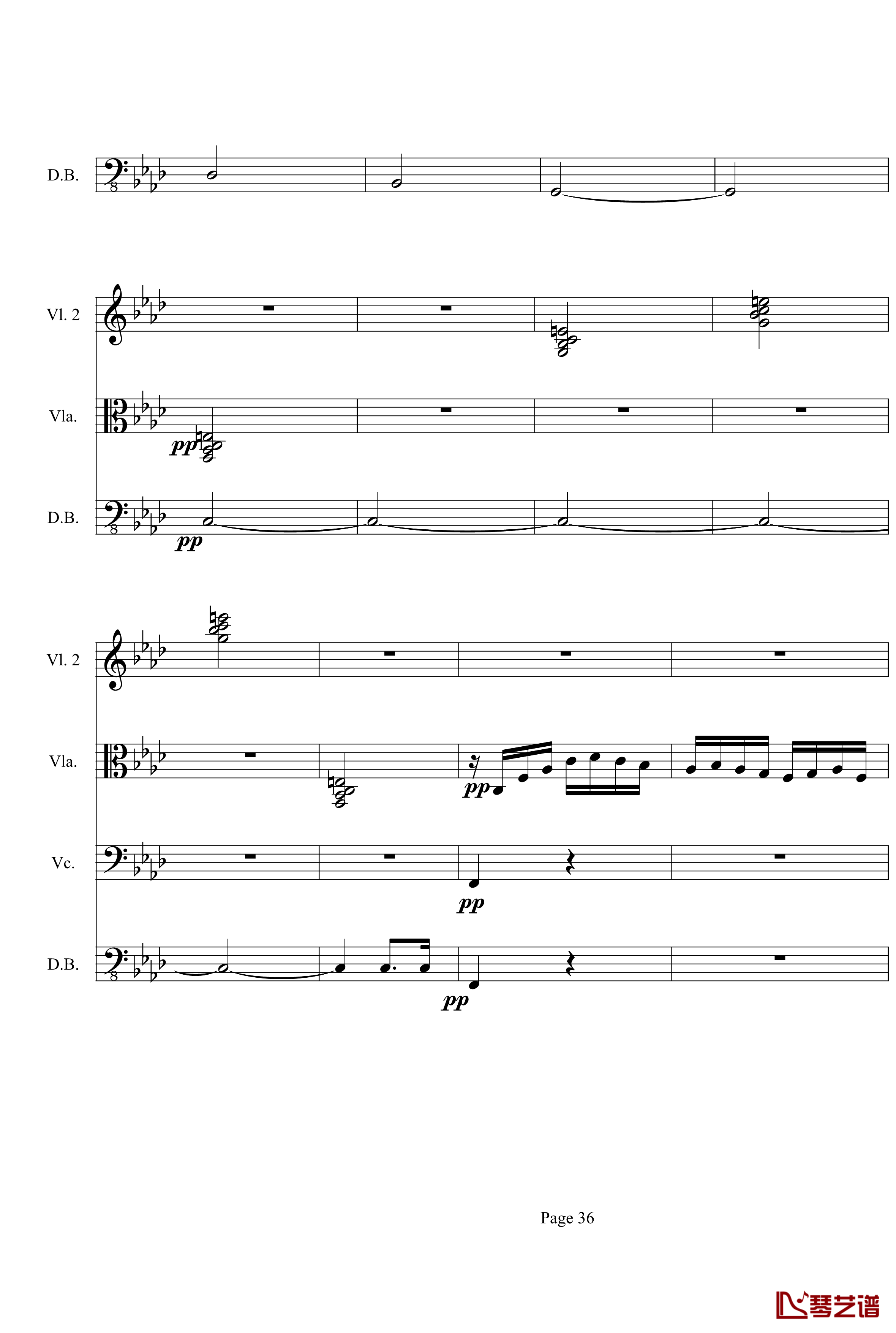 奏鸣曲之交响第23首Ⅲ钢琴谱--贝多芬-beethoven36