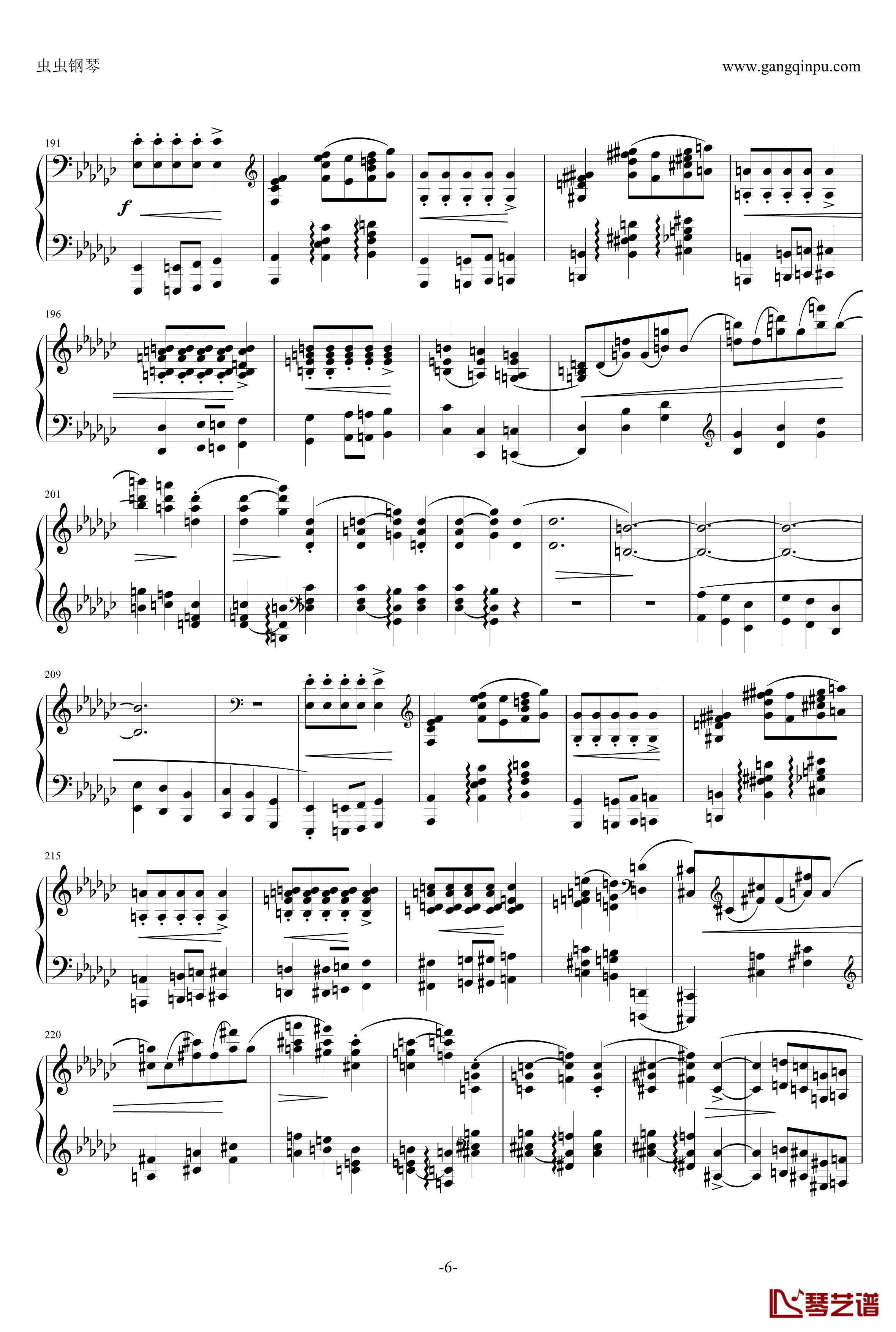 降b小调奏鸣曲第二乐章钢琴谱-肖邦-chopin6