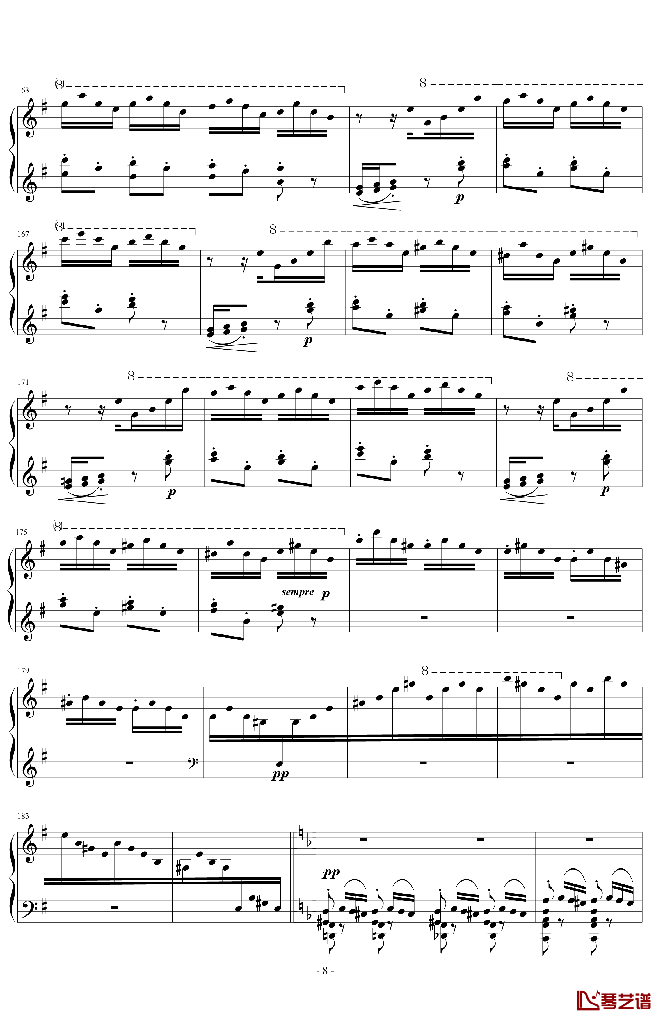 匈牙利狂想曲第7号钢琴谱-一首欢快活泼的舞曲-李斯特8