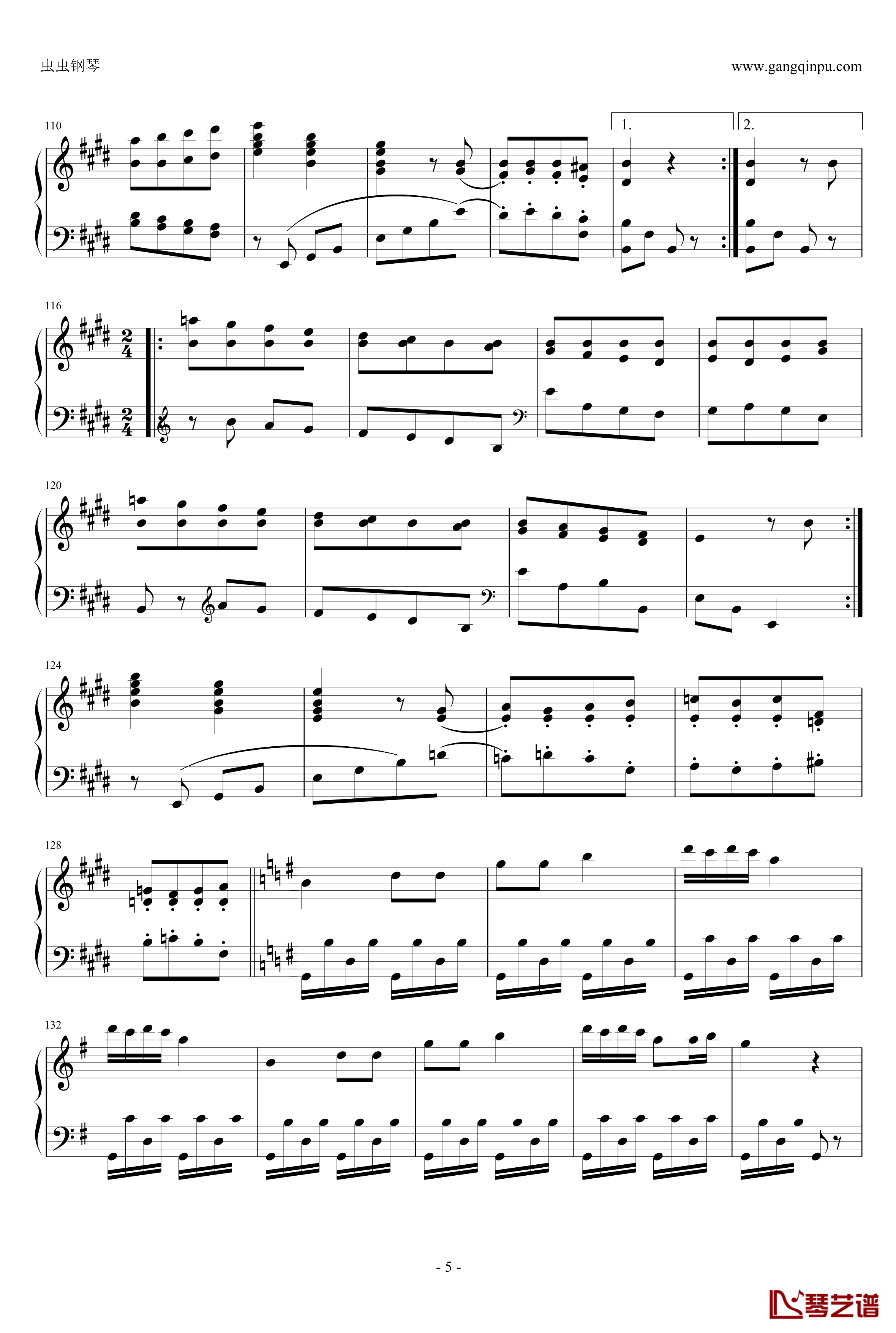 丢失一分钱的愤怒钢琴谱-贝多芬-beethoven5