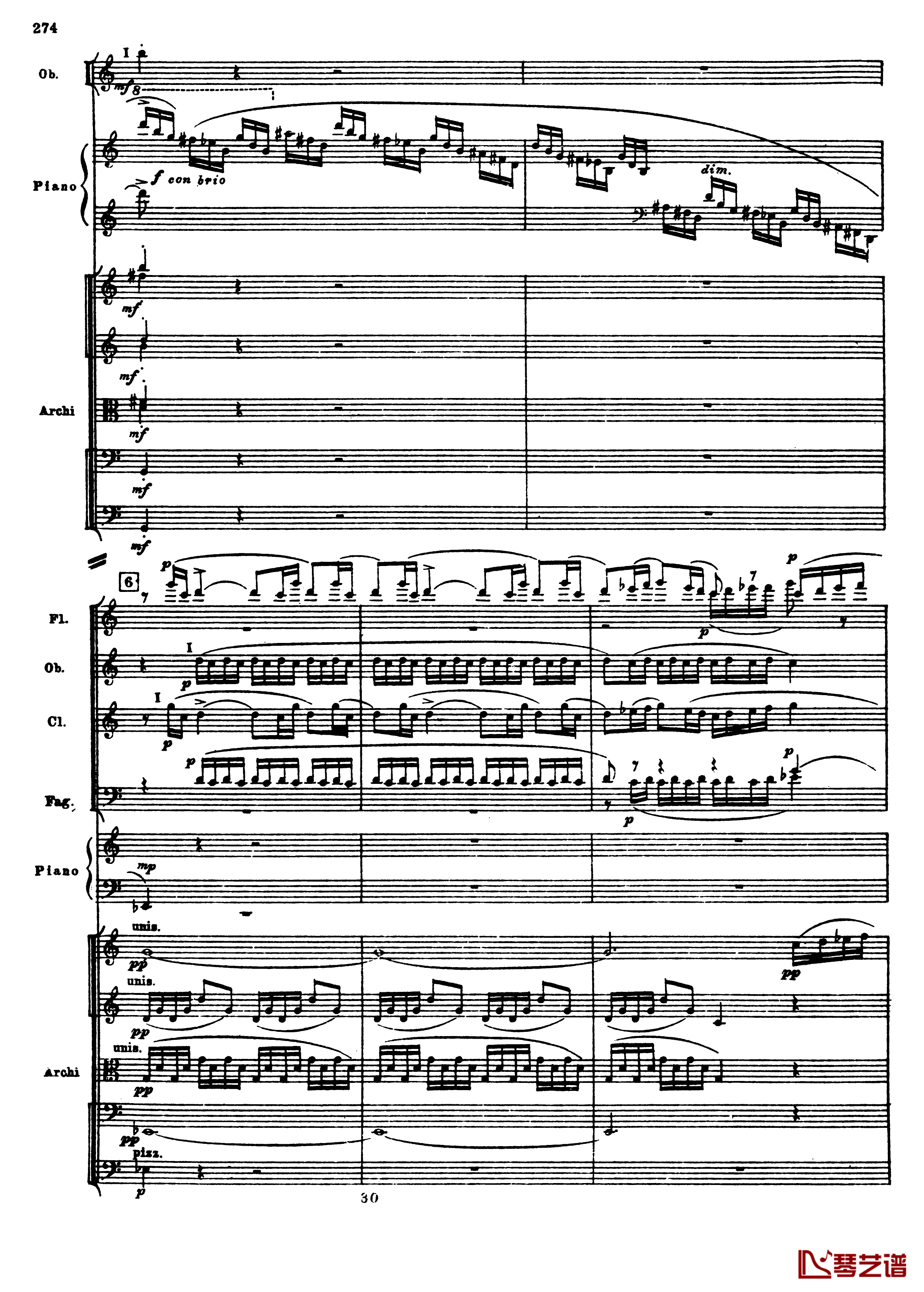 普罗科菲耶夫第三钢琴协奏曲钢琴谱-总谱-普罗科非耶夫6