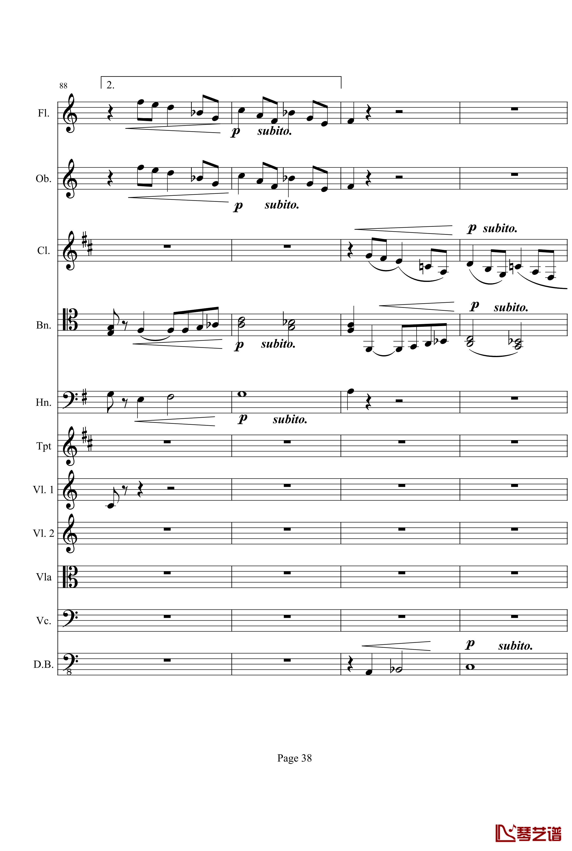 奏鸣曲之交响钢琴谱-第21首-Ⅰ-贝多芬-beethoven38