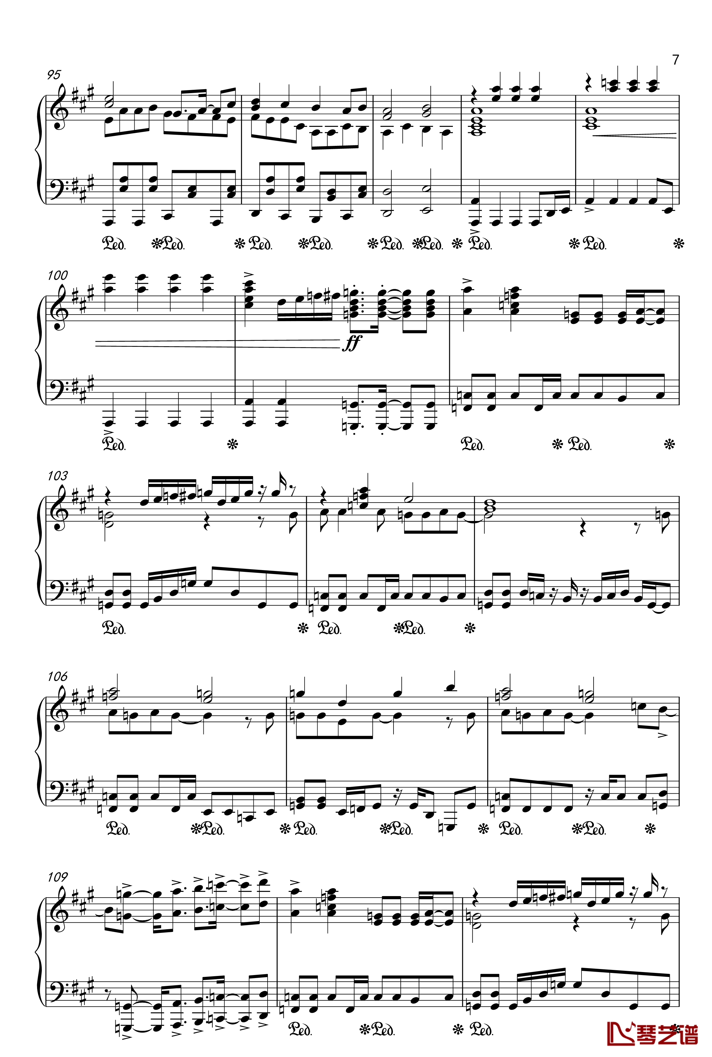 目标是神奇宝贝大师钢琴谱-20周年纪念版7