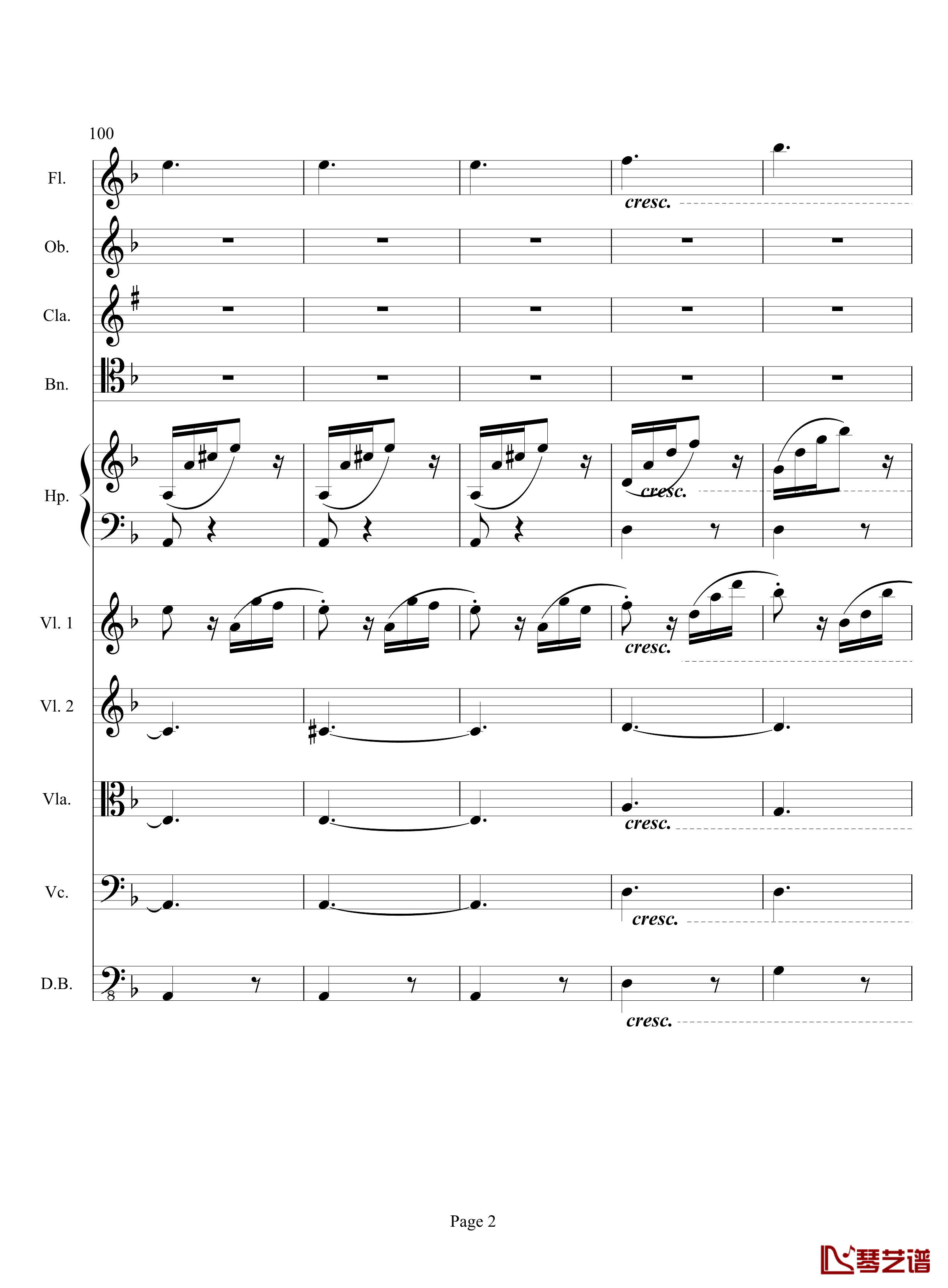 奏鸣曲之交响钢琴谱-第17首-Ⅲ-贝多芬-beethoven2