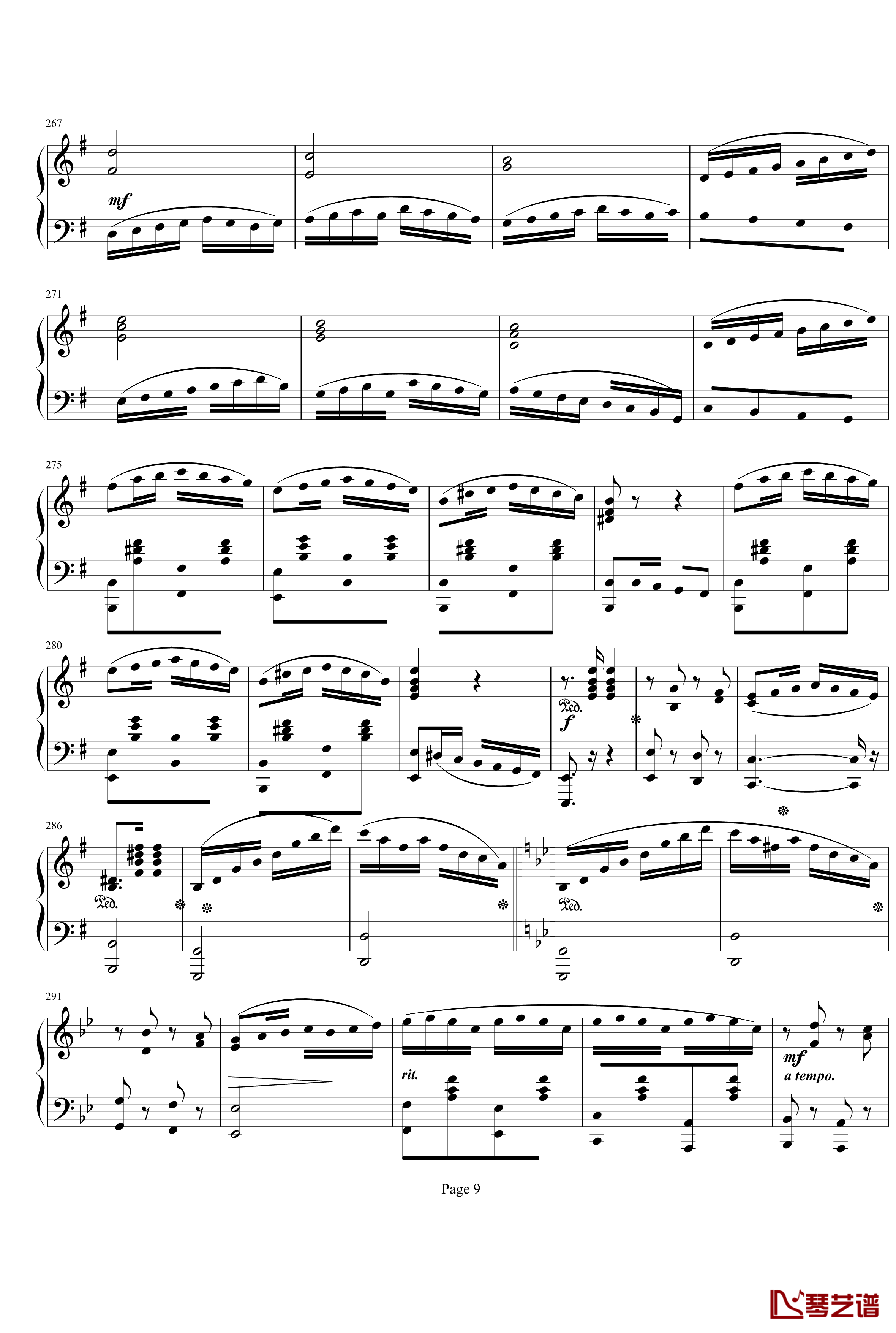 钢琴奏鸣曲1钢琴谱-项道荣9
