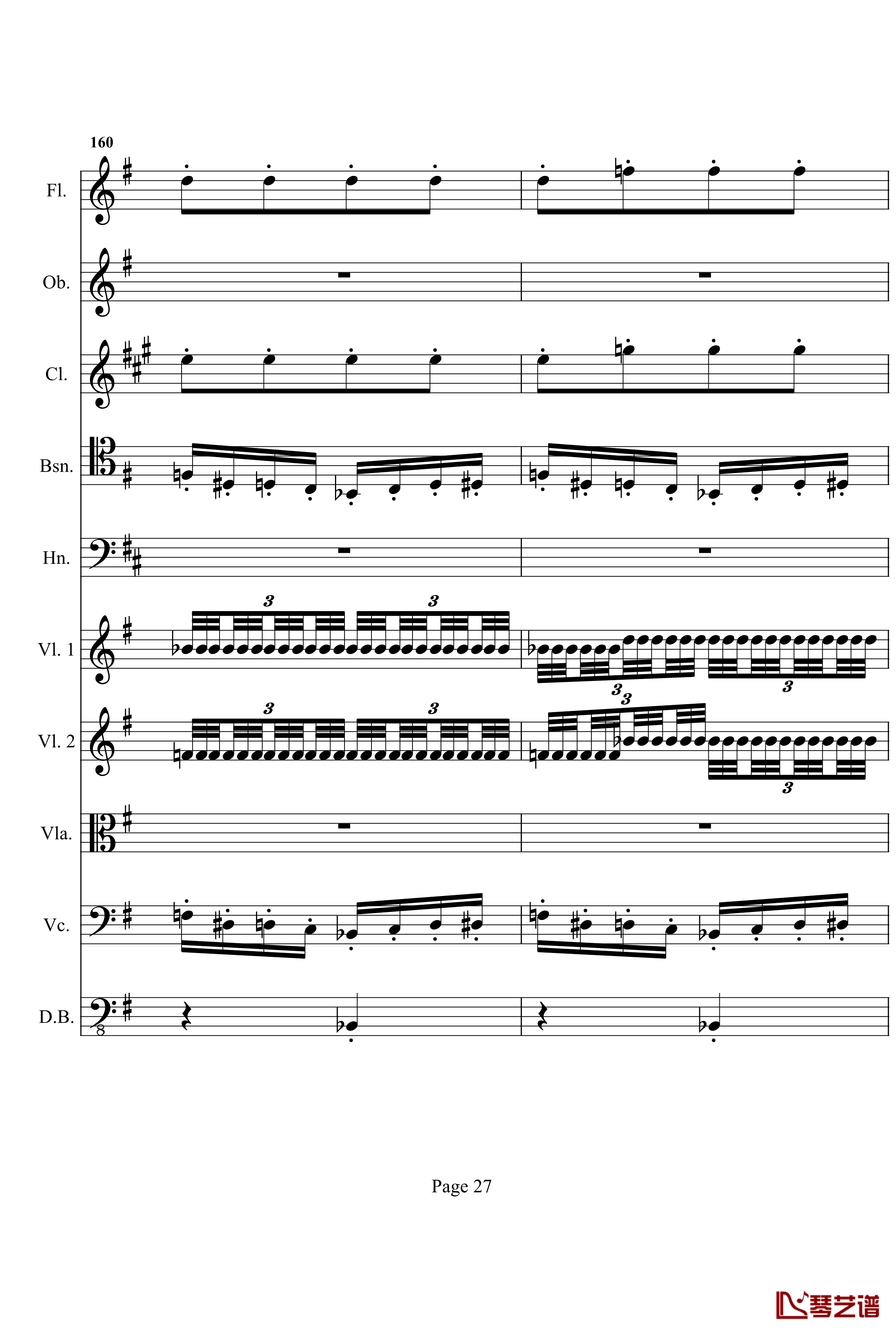 奏鸣曲之交响钢琴谱- 第十首-Ⅰ-贝多芬-beethoven27
