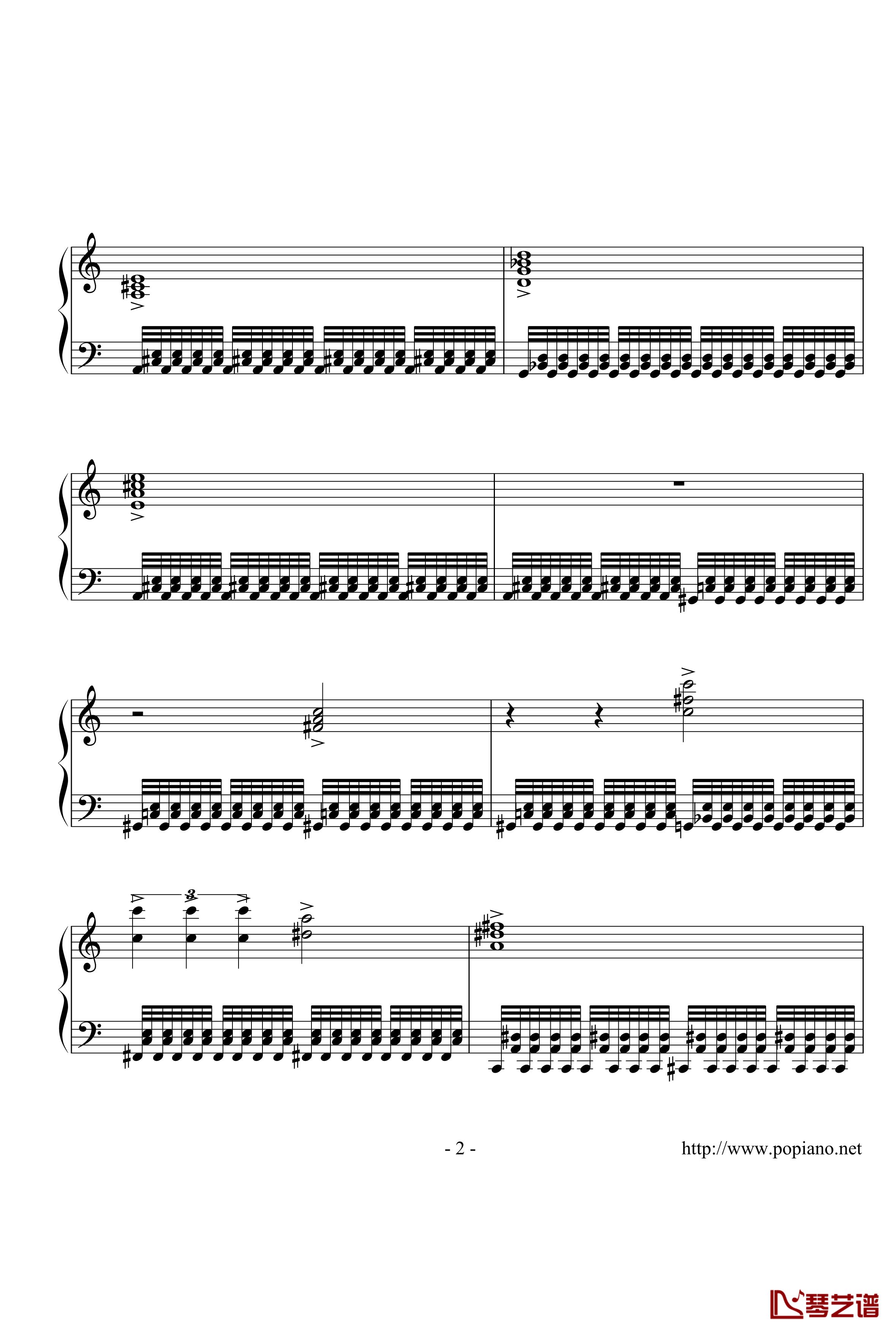 晚年印象钢琴谱-DXF2