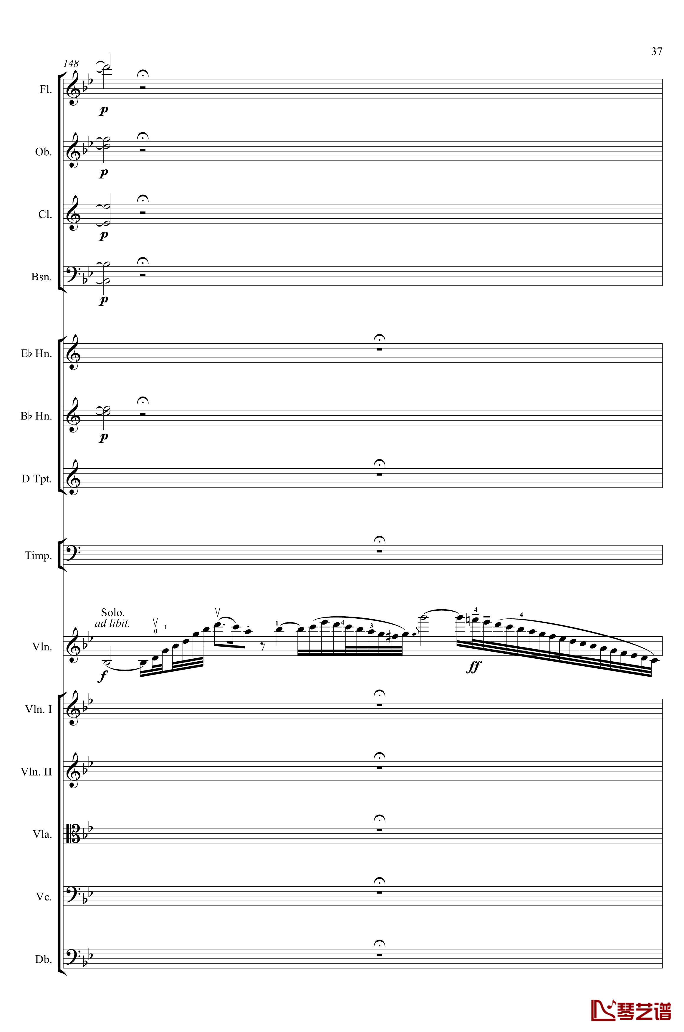 g小调第1小提琴协奏曲Op.26钢琴谱-第一乐章-Max Bruch37