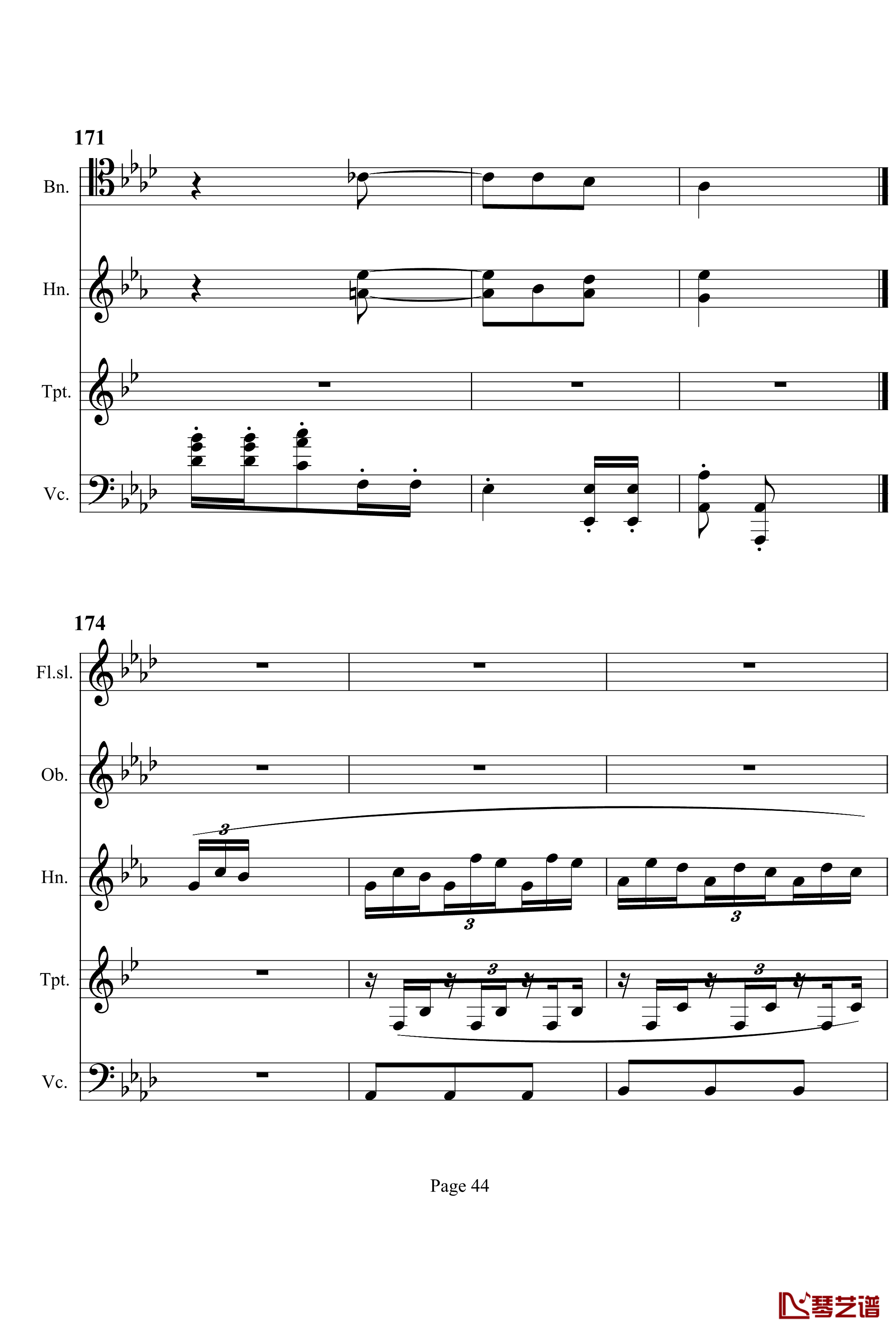 奏鸣曲之交响钢琴谱-第12首-Ⅰ-贝多芬-beethoven44