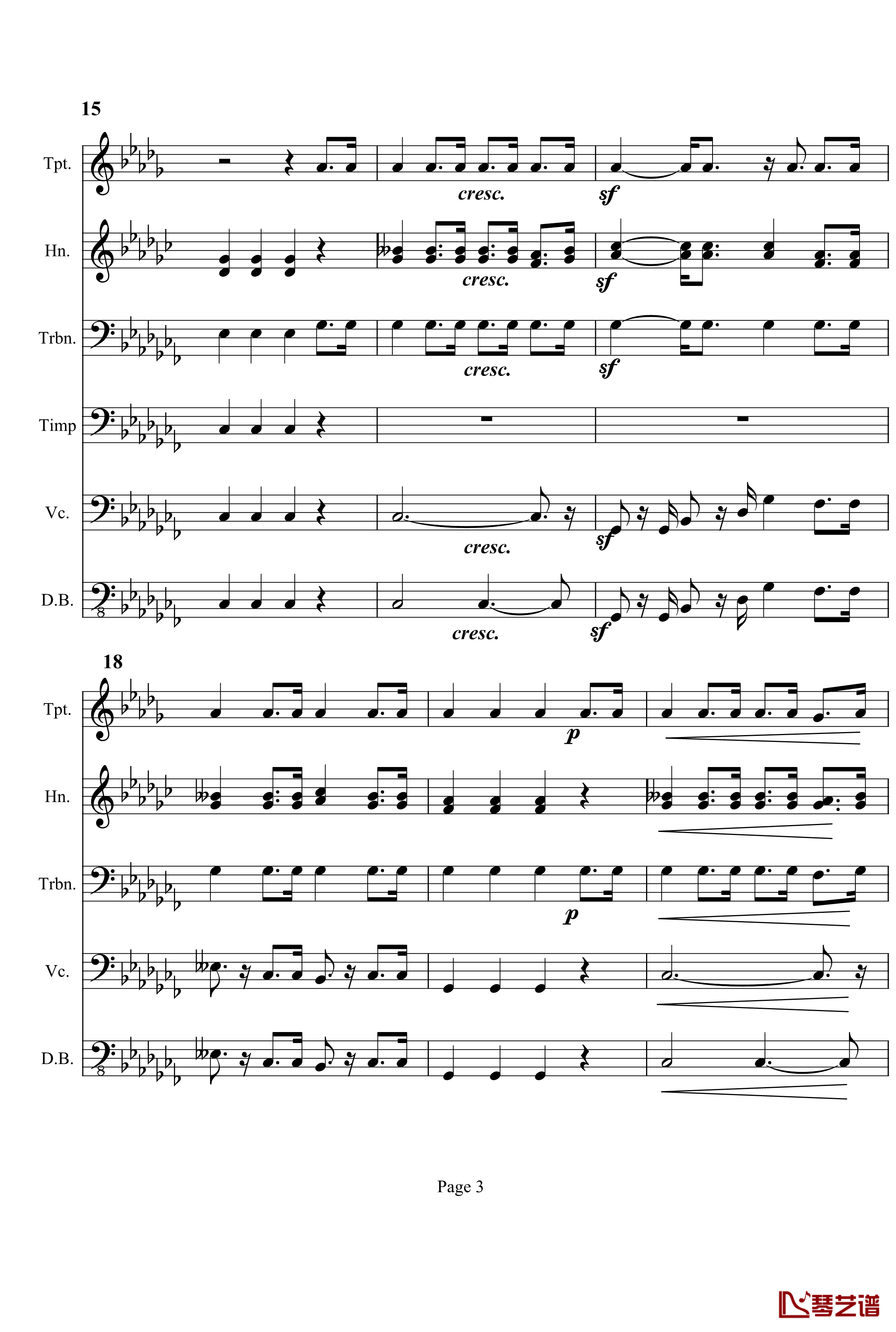 奏鸣曲之交响钢琴谱-第12首-Ⅲ-贝多芬-beethoven3