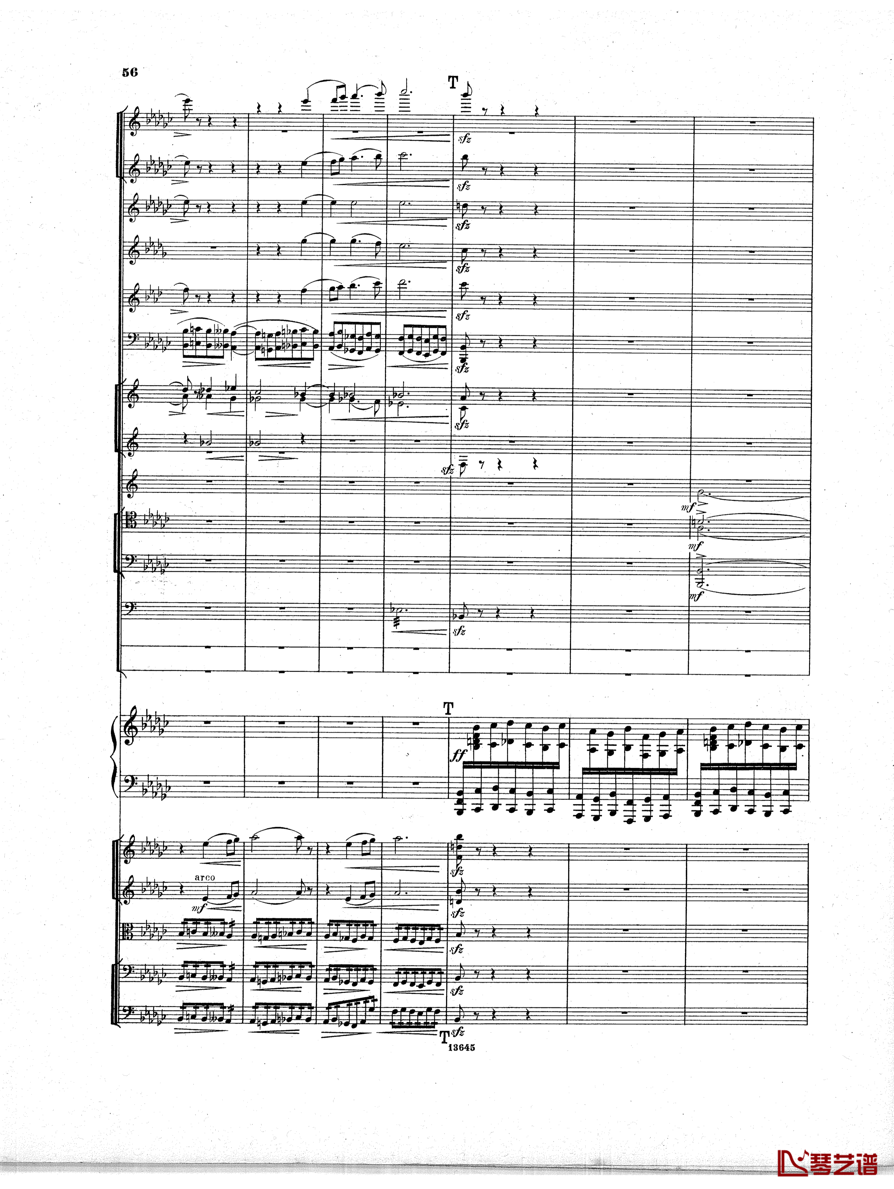 Lyapunov 降E小调第一钢琴协奏曲 Op.4钢琴谱-Lyapunov55