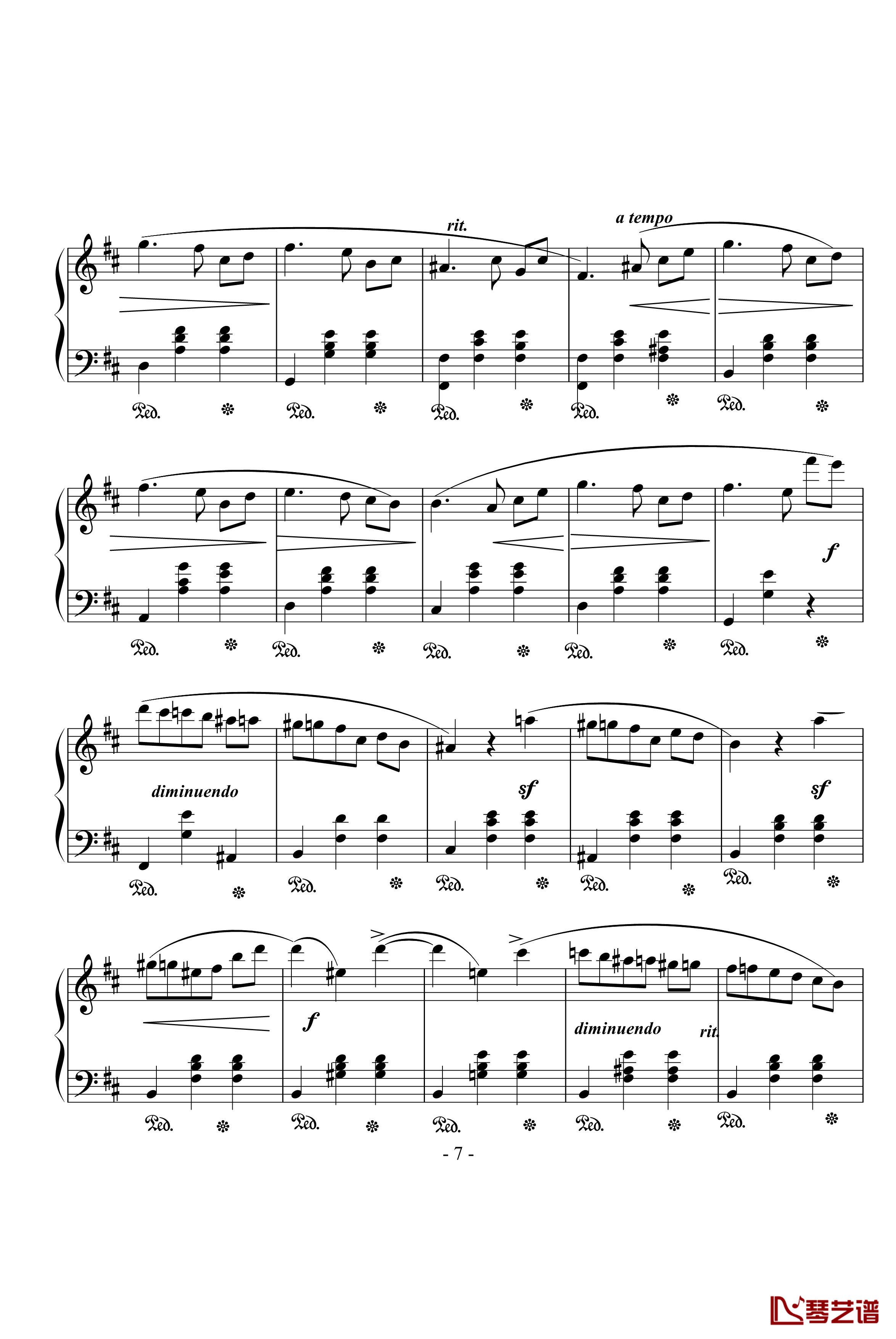 圆舞曲钢琴谱-肖邦-chopin7
