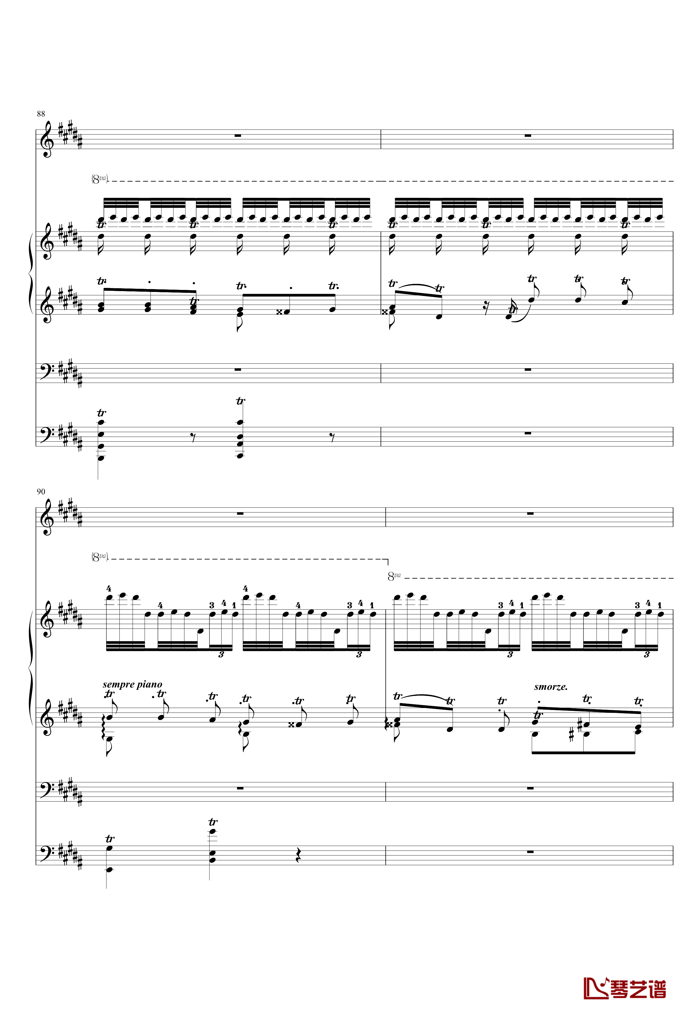 钟钢琴谱-变态版-李斯特19