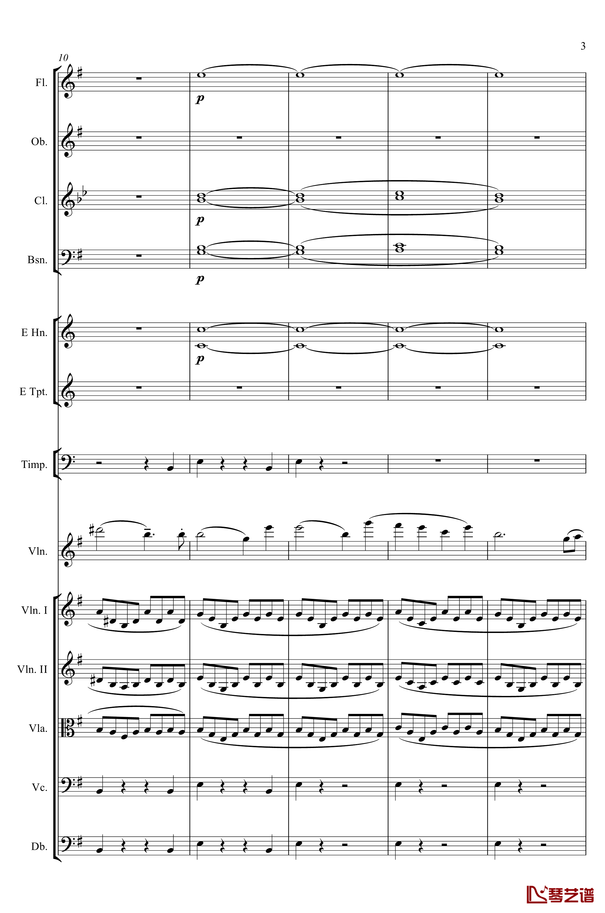 e小调小提琴协奏曲Op.64钢琴谱-第一乐章-门德尔松3