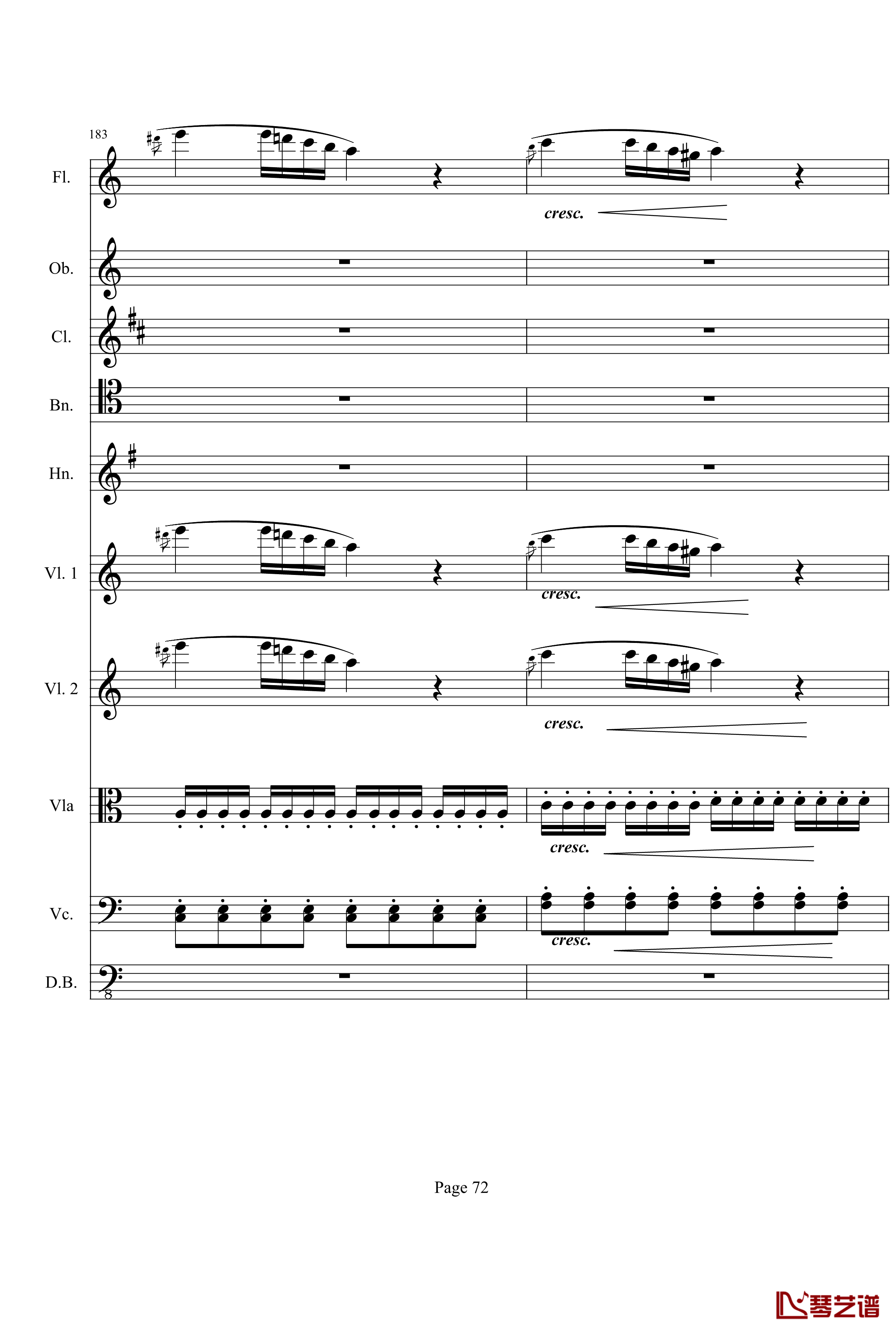 奏鸣曲之交响钢琴谱-第21首-Ⅰ-贝多芬-beethoven72