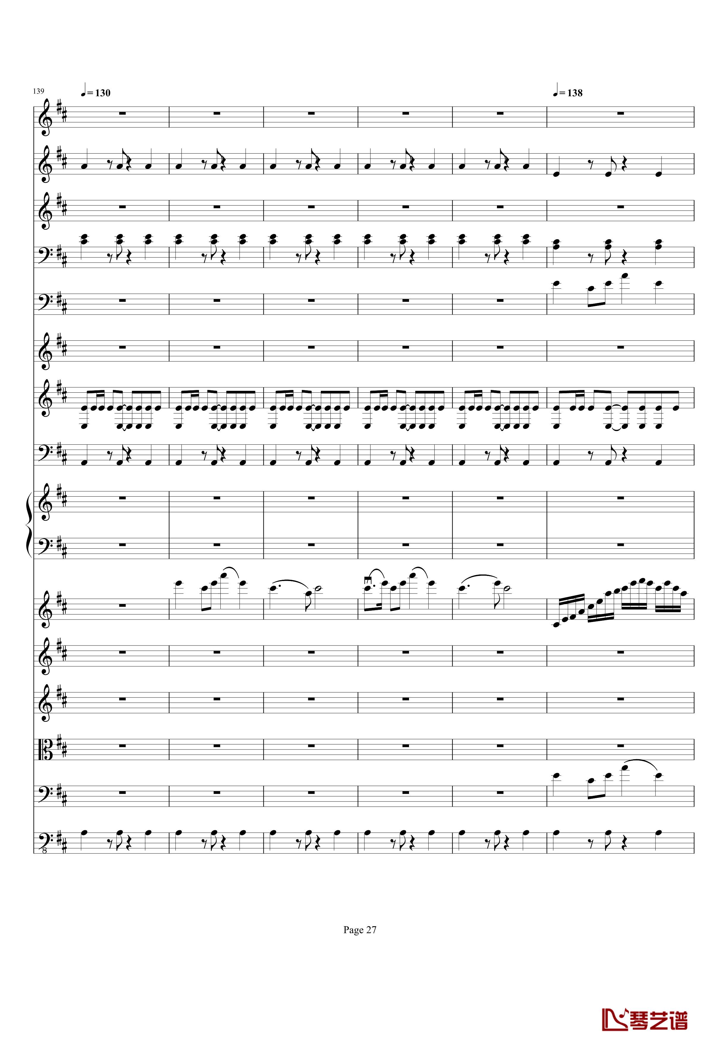 b小调小提琴协奏曲第三乐章钢琴谱-总谱-项道荣27