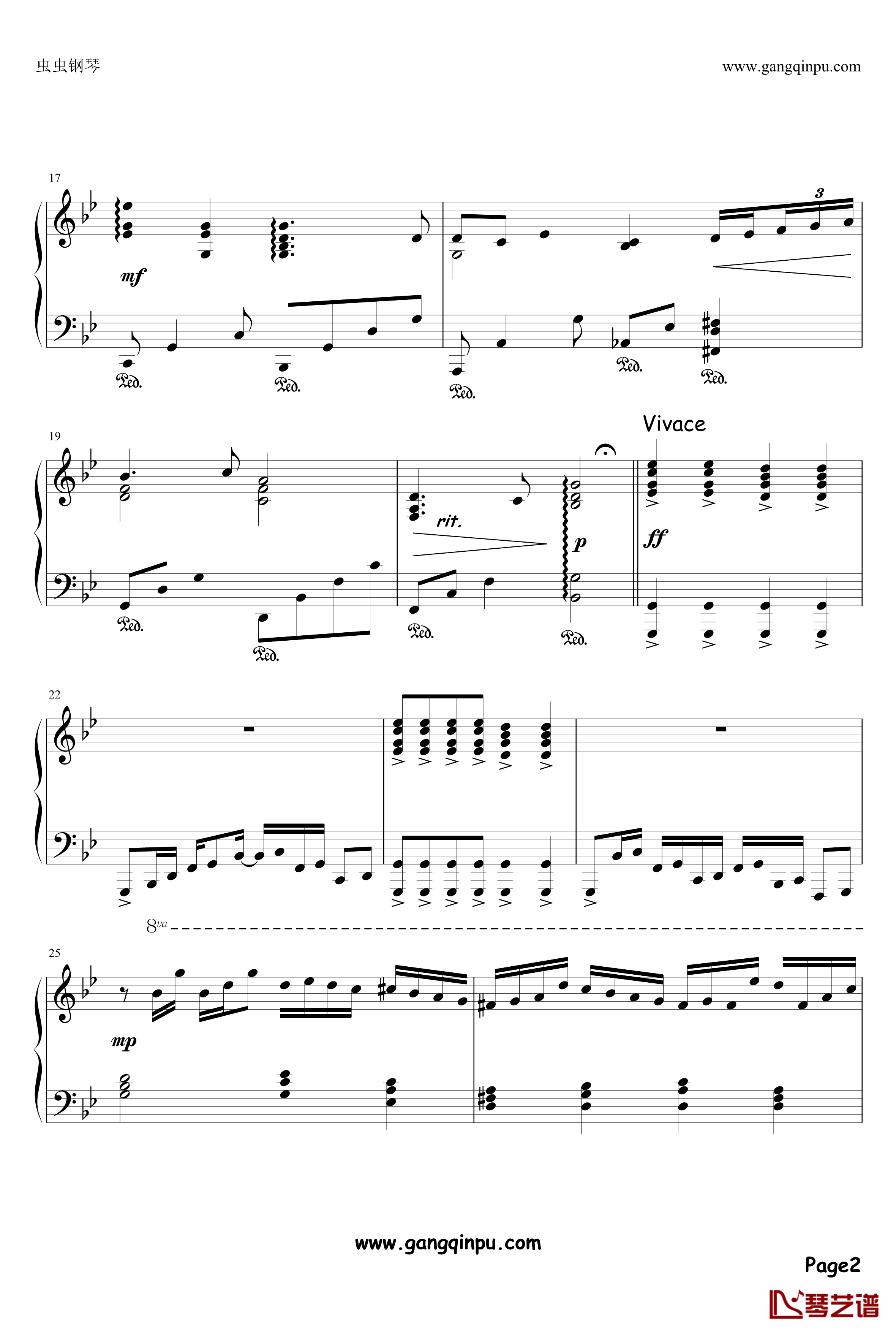 序章 Overture钢琴谱 -Ristaccia-Zektbach叙事诗2