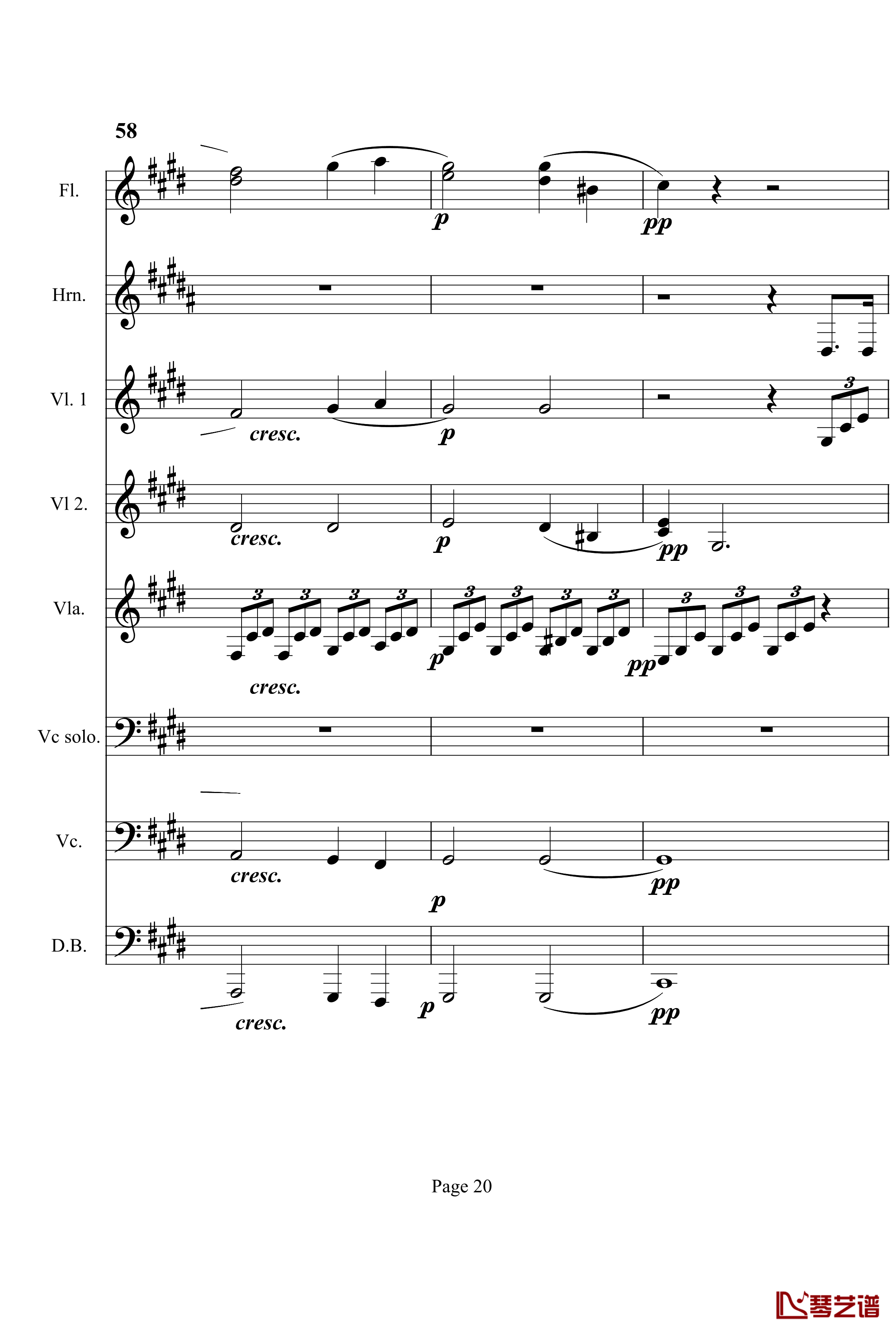 奏鸣曲之交响钢琴谱-第14首-Ⅰ-贝多芬-beethoven20