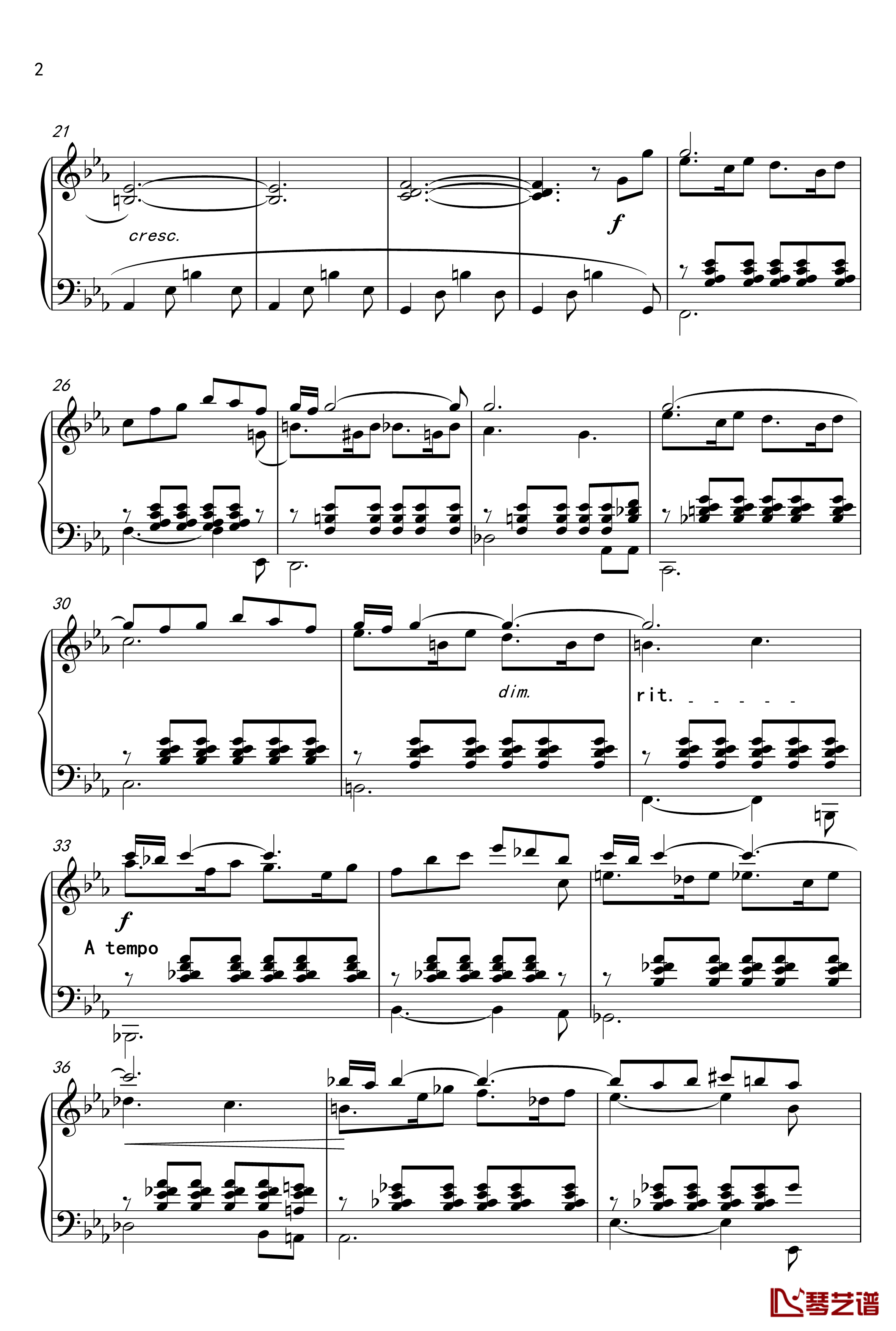 Barcarolle钢琴谱-船歌-半璧2