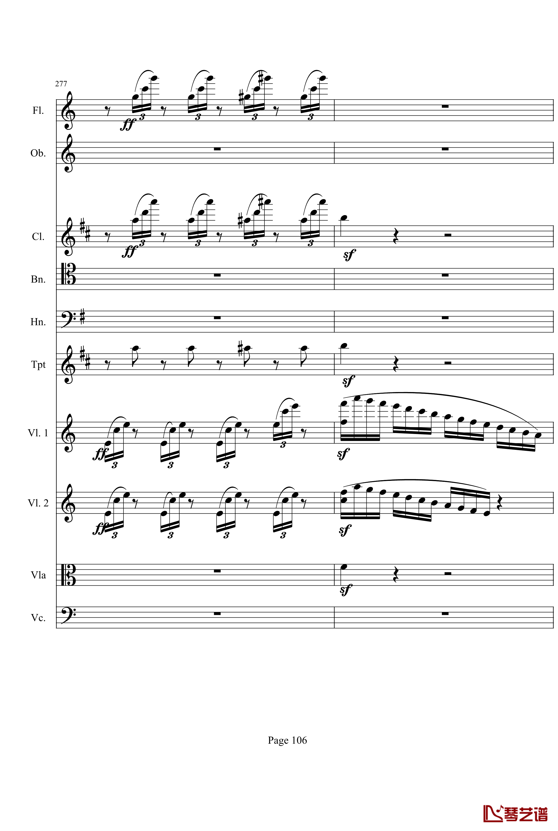奏鸣曲之交响钢琴谱-第21-Ⅰ-贝多芬-beethoven106