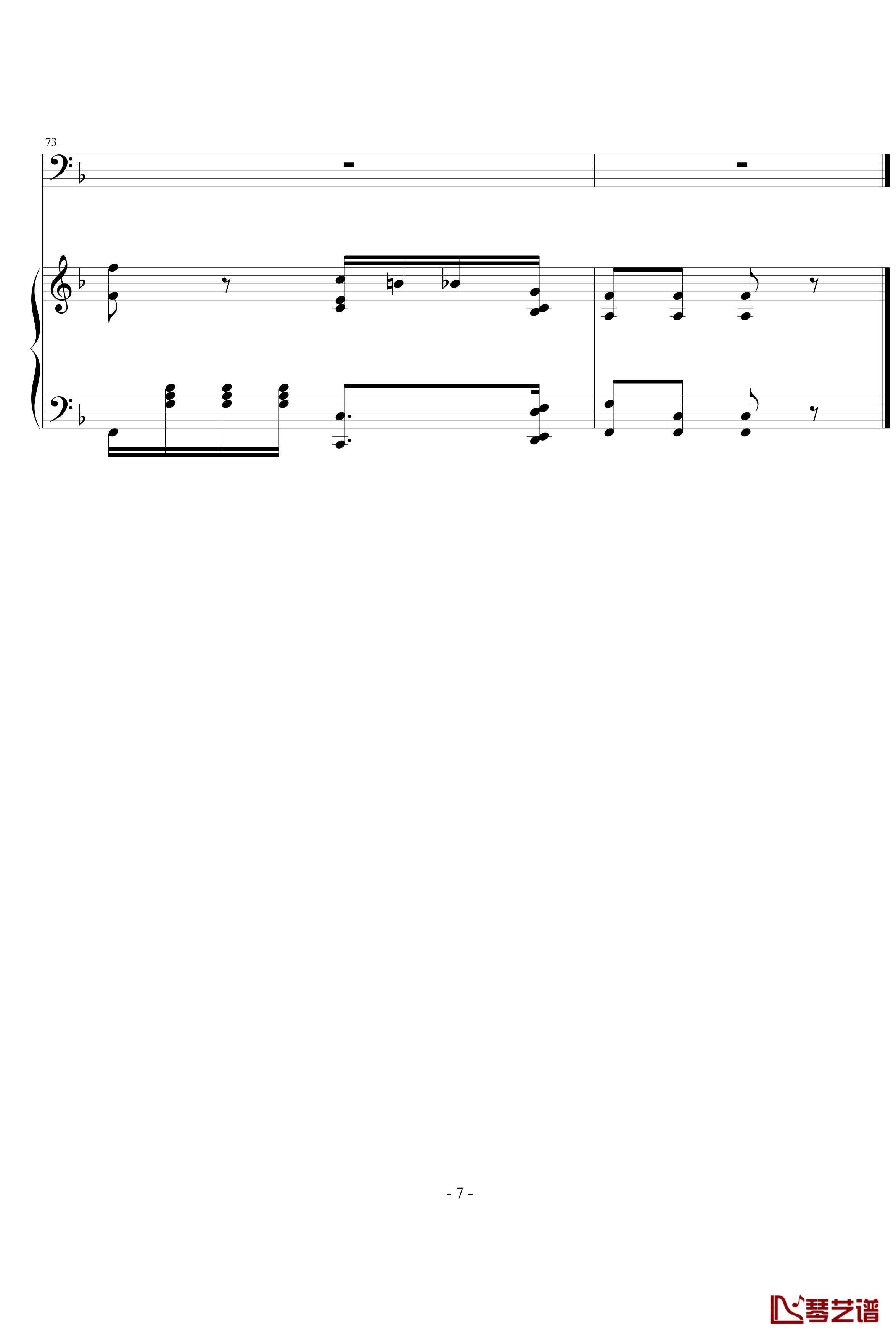 大提琴协奏曲钢琴谱-海顿7