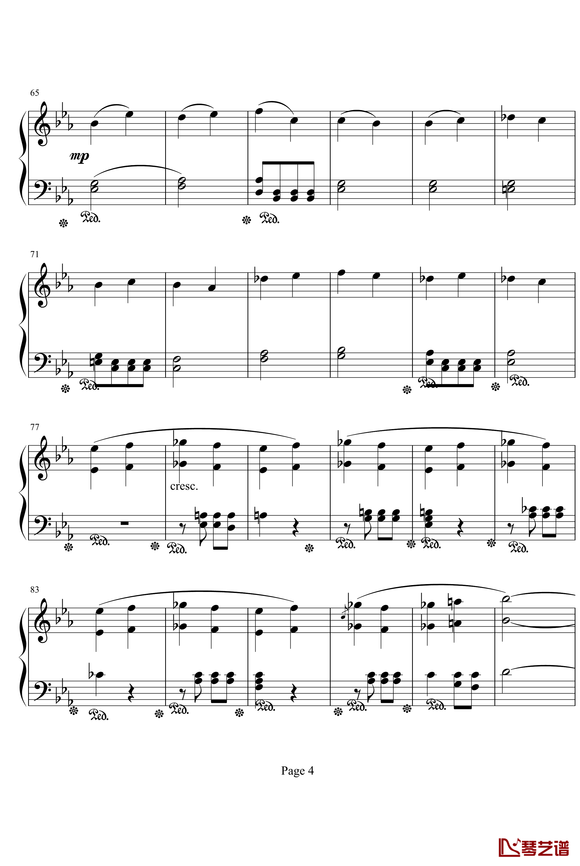 命运第一乐章钢琴独奏钢琴谱-Symphony Fate .No.1-贝多芬-beethoven4