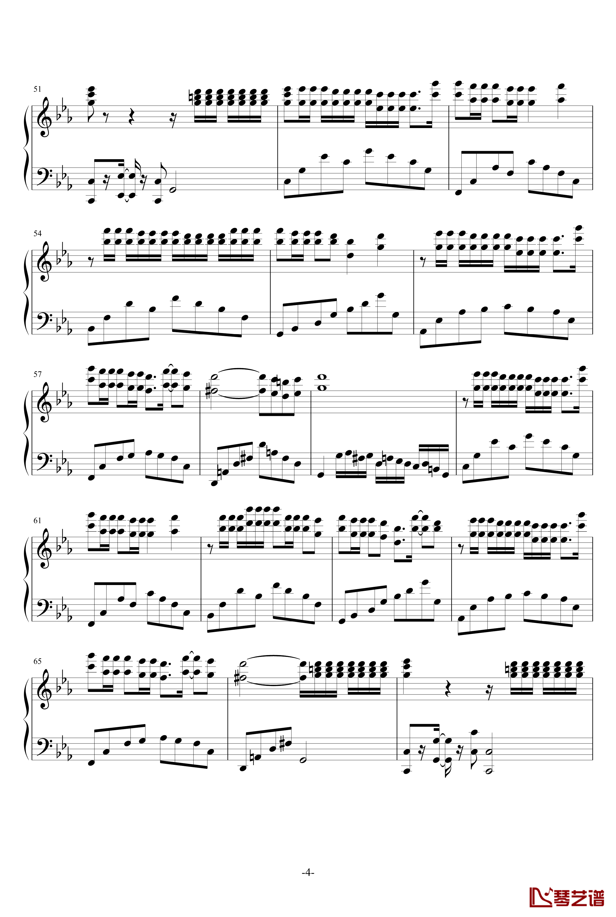 克罗地亚第二狂想曲钢琴谱-马克西姆-Maksim·Mrvica4