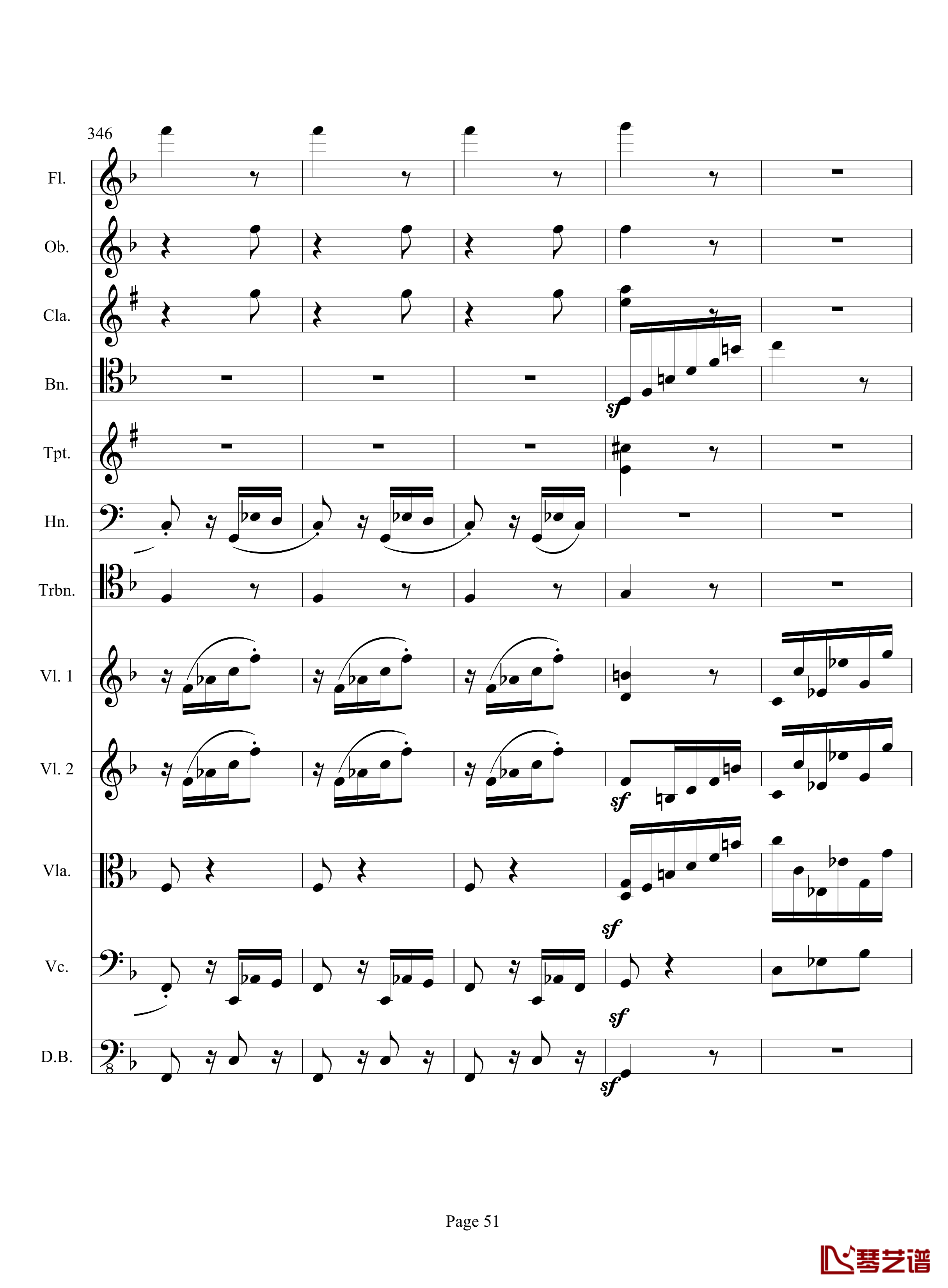 奏鸣曲之交响钢琴谱-第17首-Ⅲ-贝多芬-beethoven51