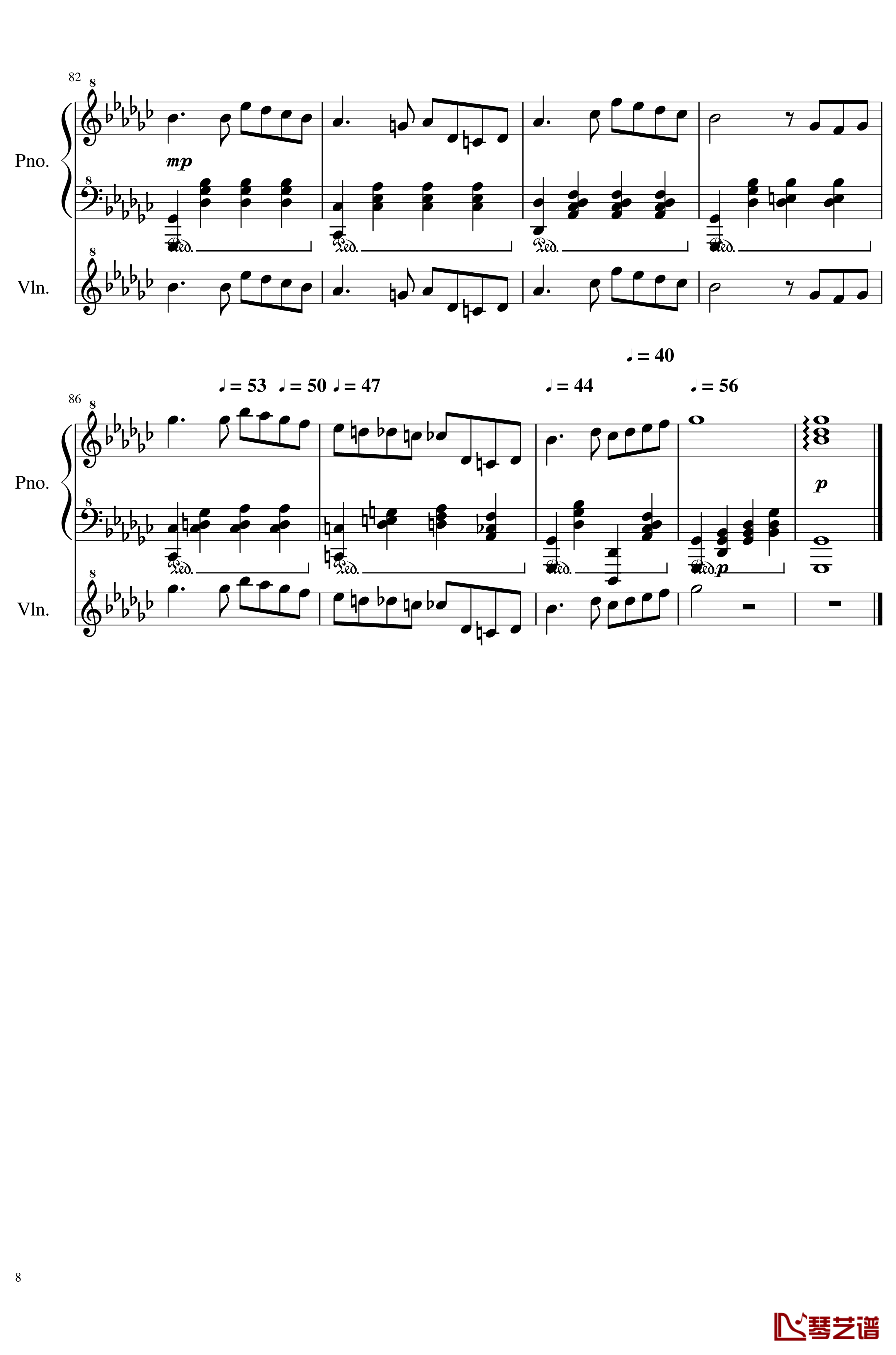 Op.1-3钢琴谱-依依不舍-SunnyAK478