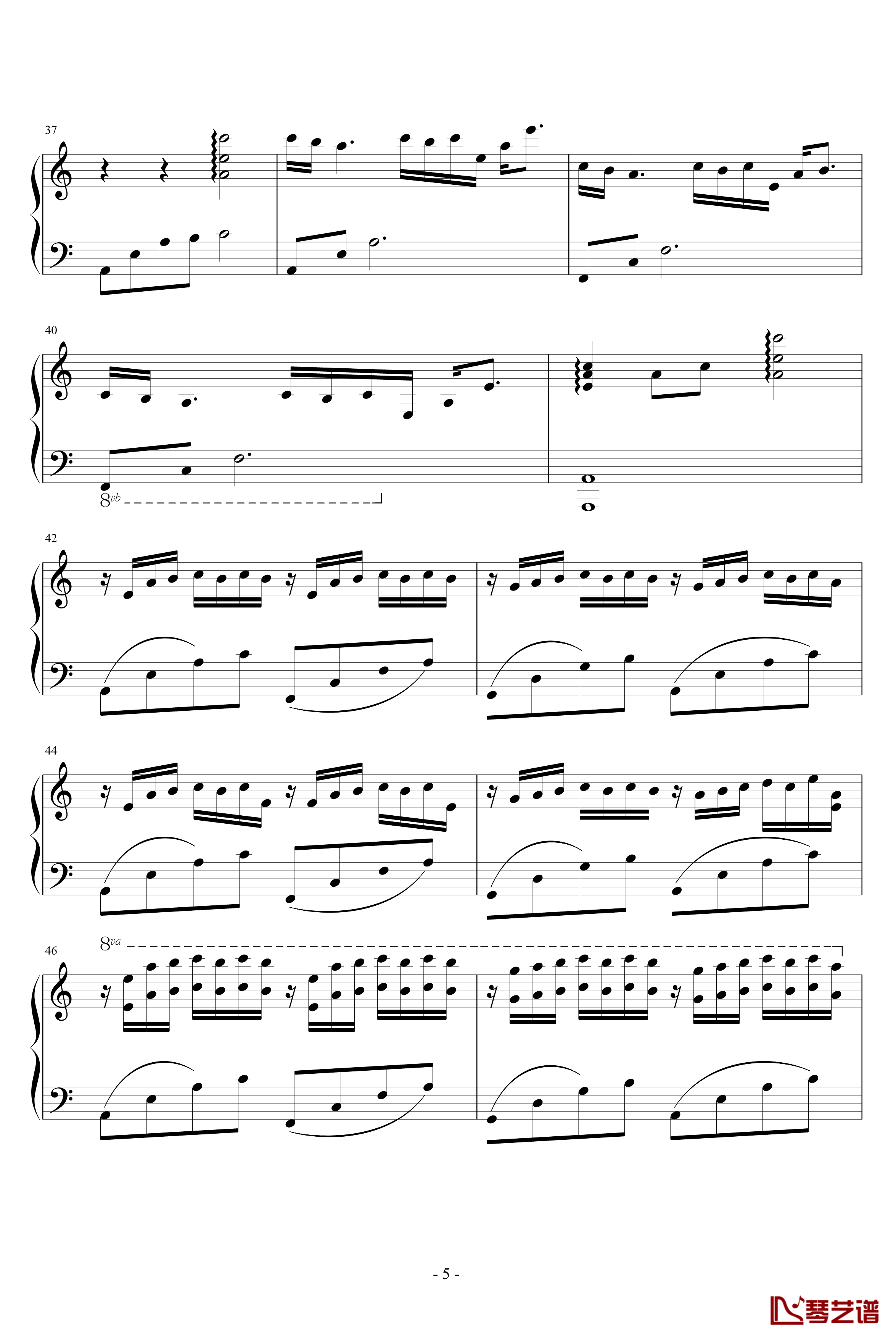 楠殇钢琴谱-Chopinist5