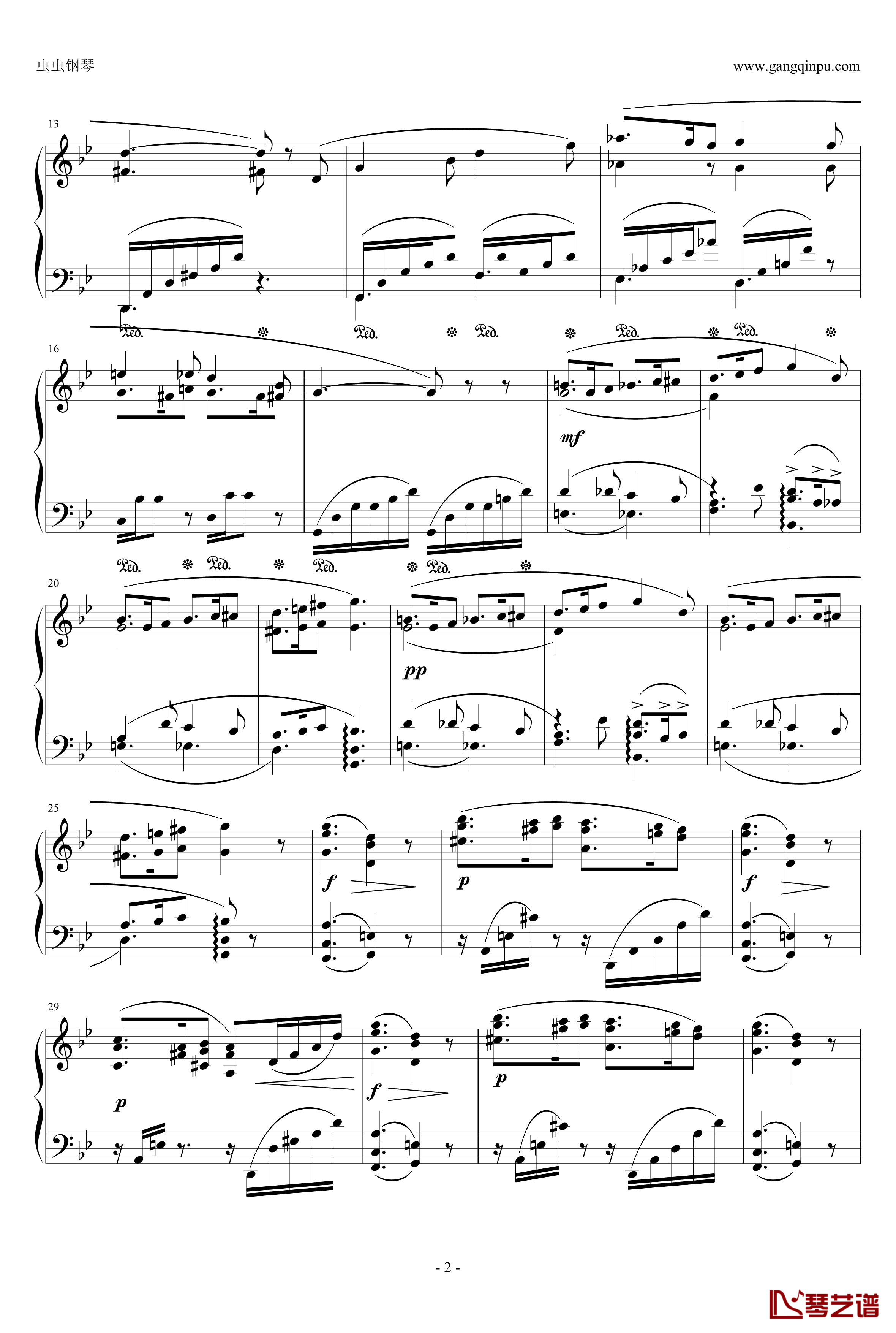 西西里舞曲钢琴谱-福莱2