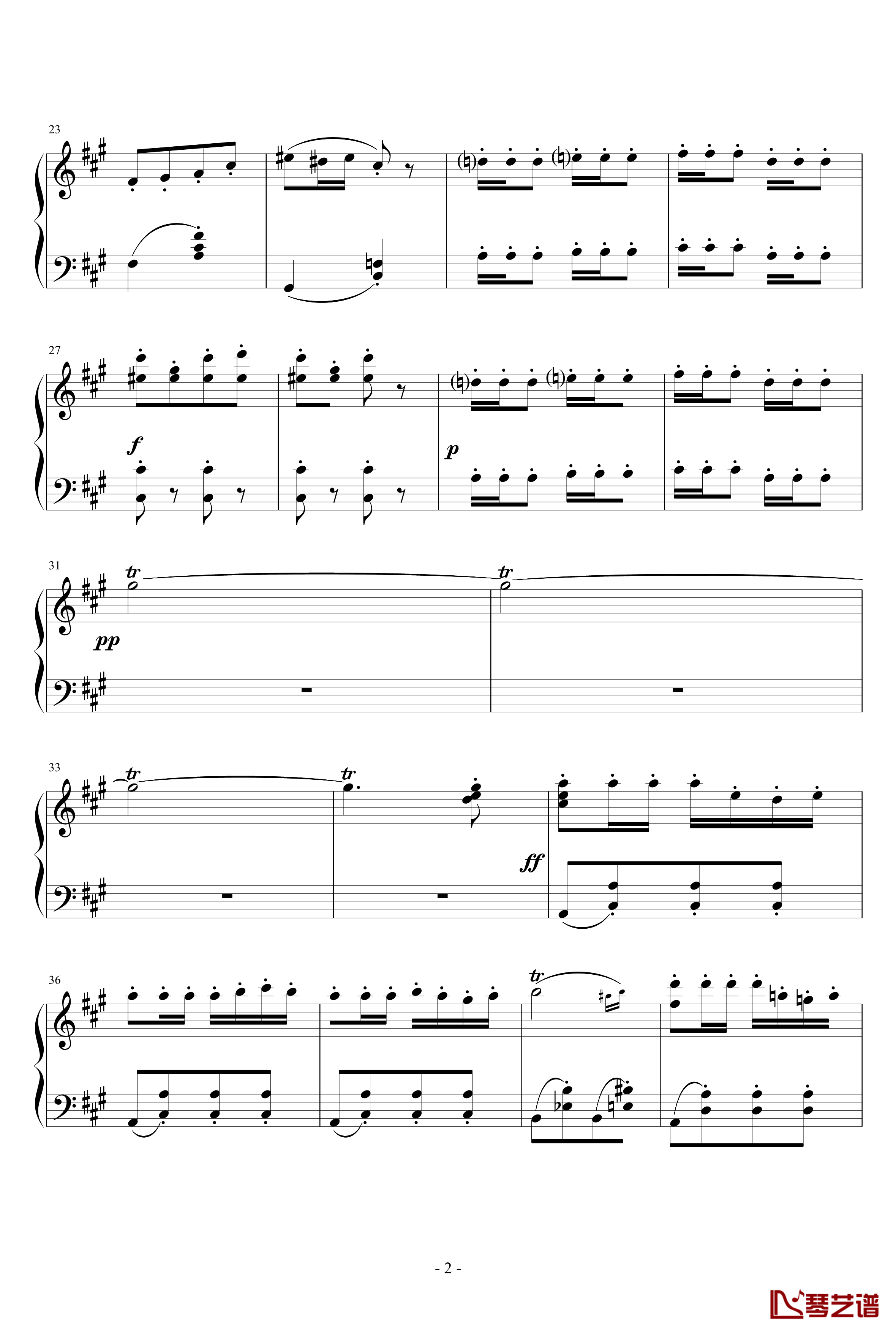 卡门序曲钢琴谱-完整版-比才-Bizet2