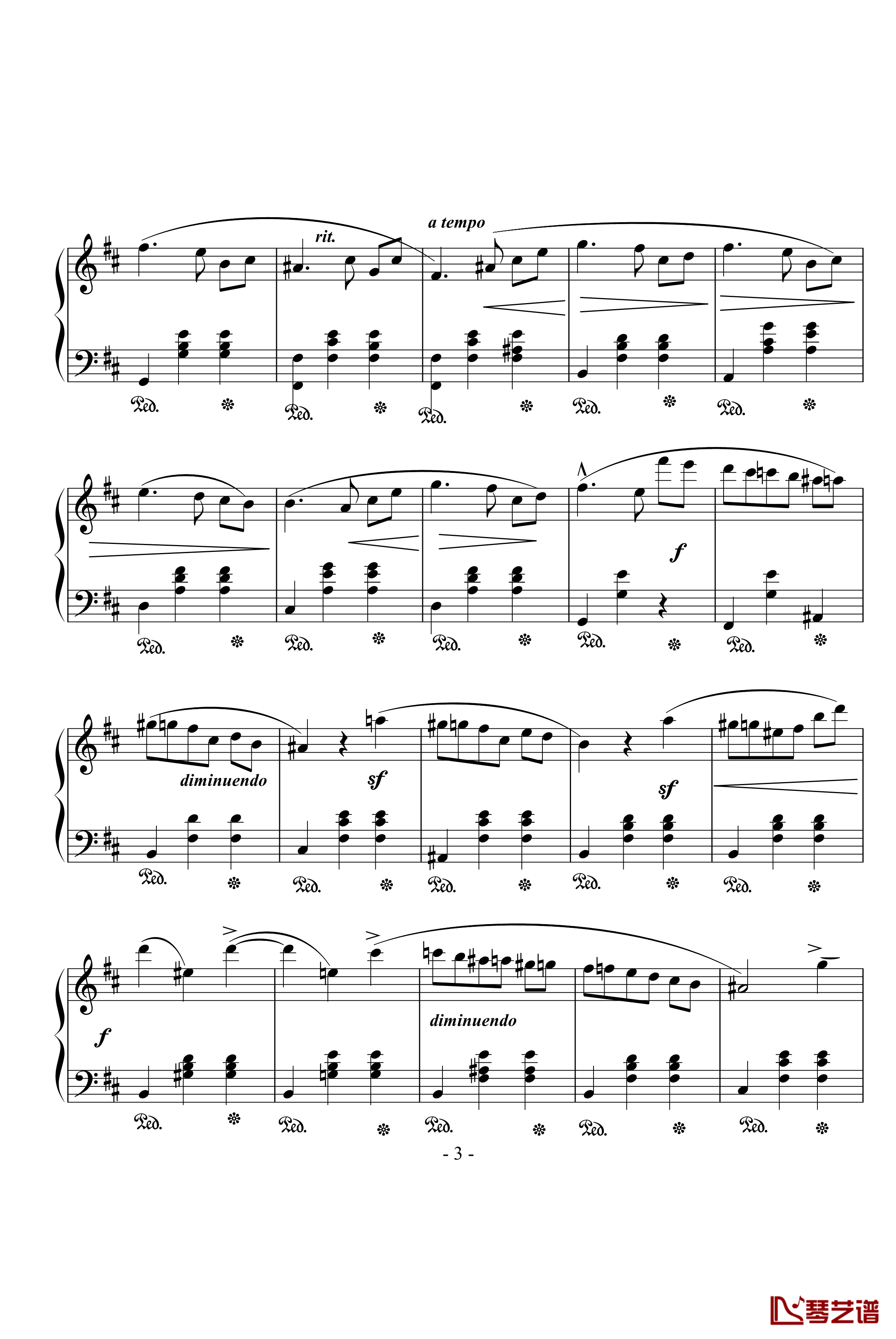 圆舞曲钢琴谱-肖邦-chopin3