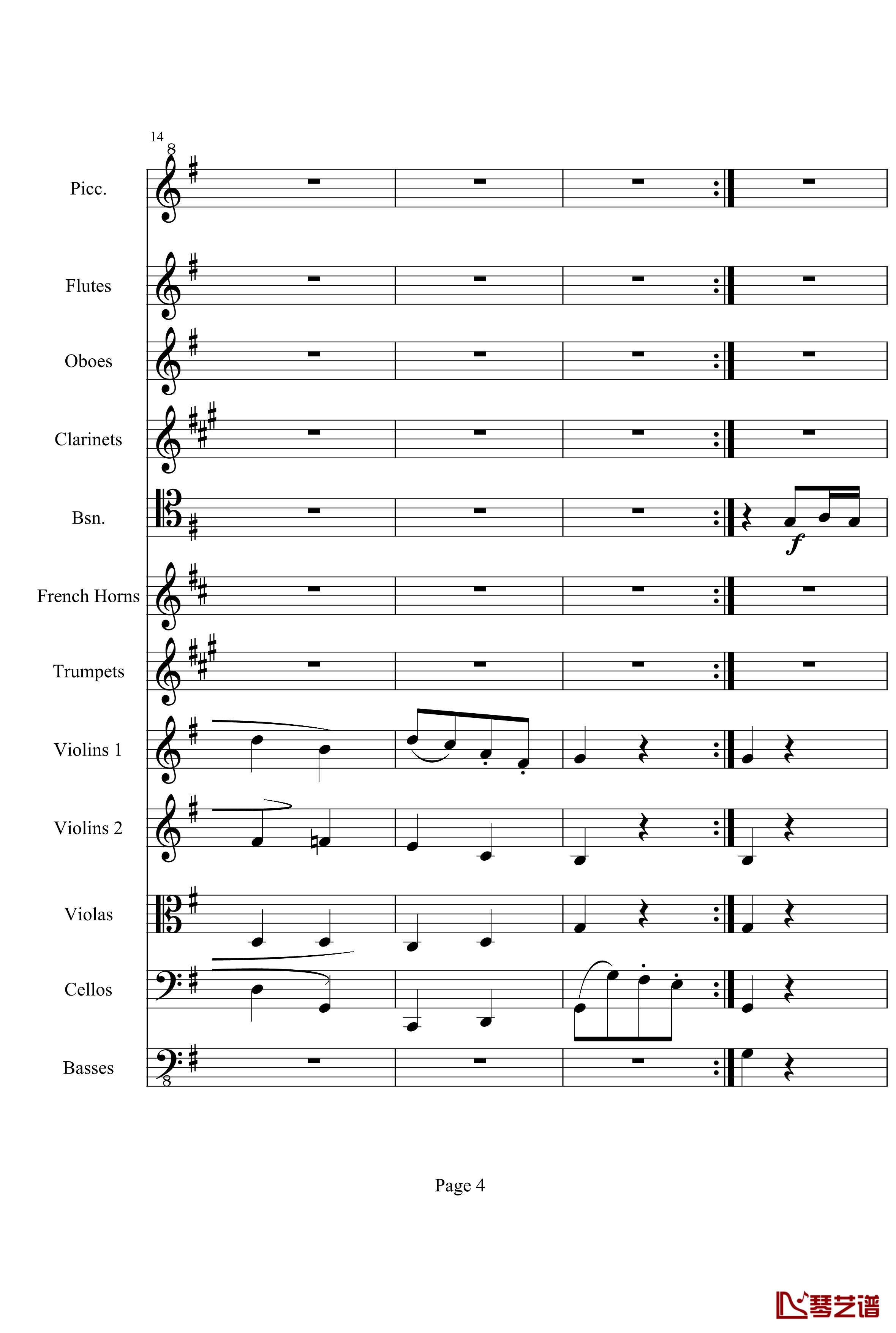 奏鸣曲之交响钢琴谱-第25首-Ⅲ-贝多芬-beethoven4