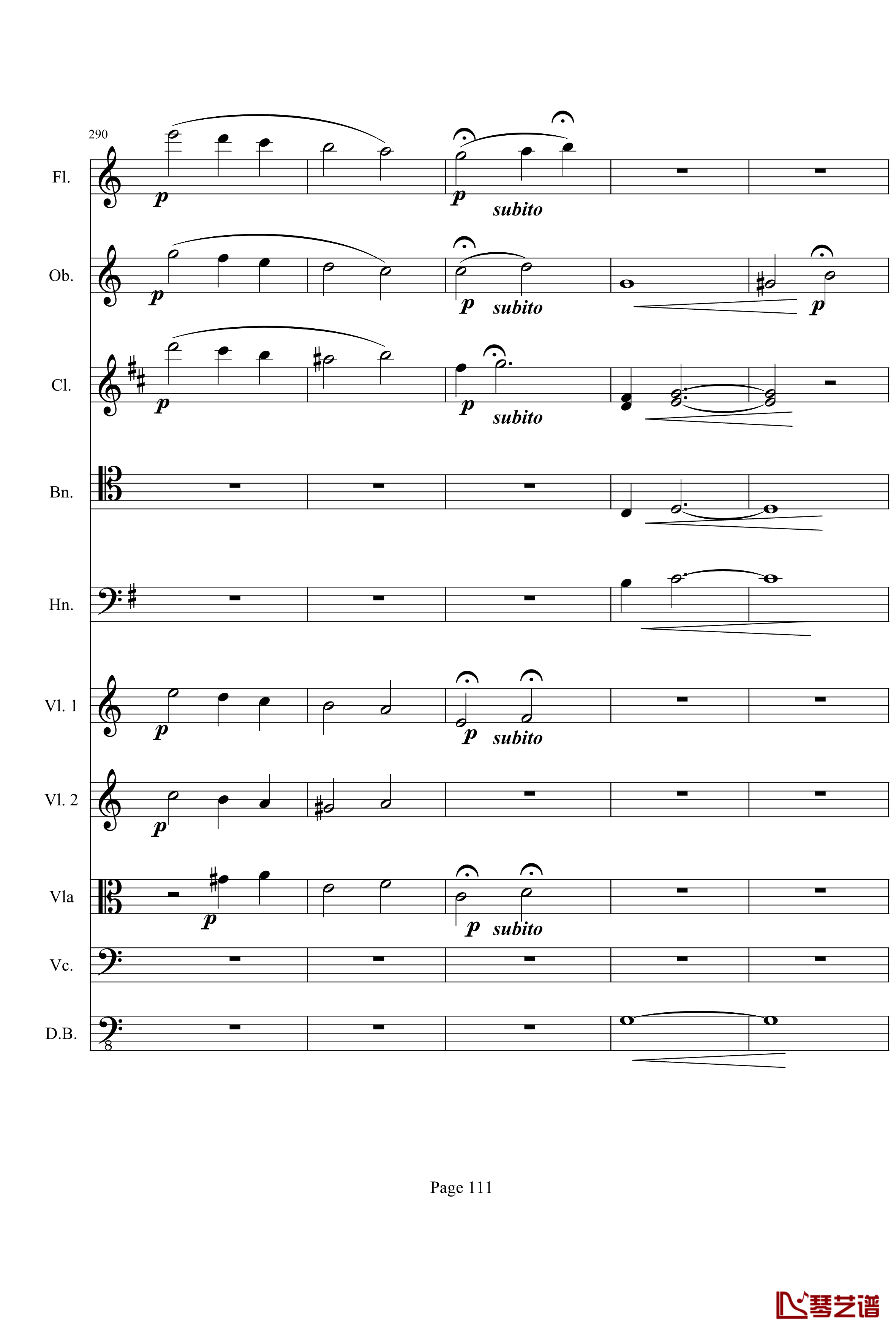 奏鸣曲之交响钢琴谱-第21-Ⅰ-贝多芬-beethoven111