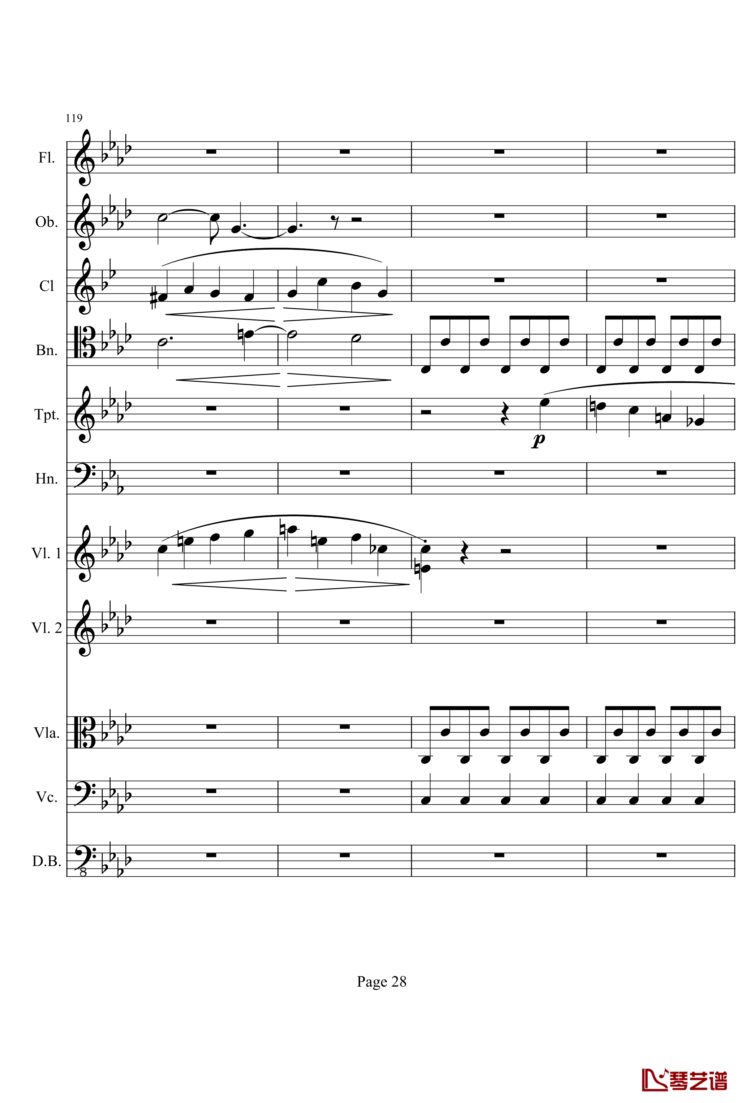 奏鸣曲之交响钢琴谱-第1首-Ⅰ-贝多芬-beethoven28