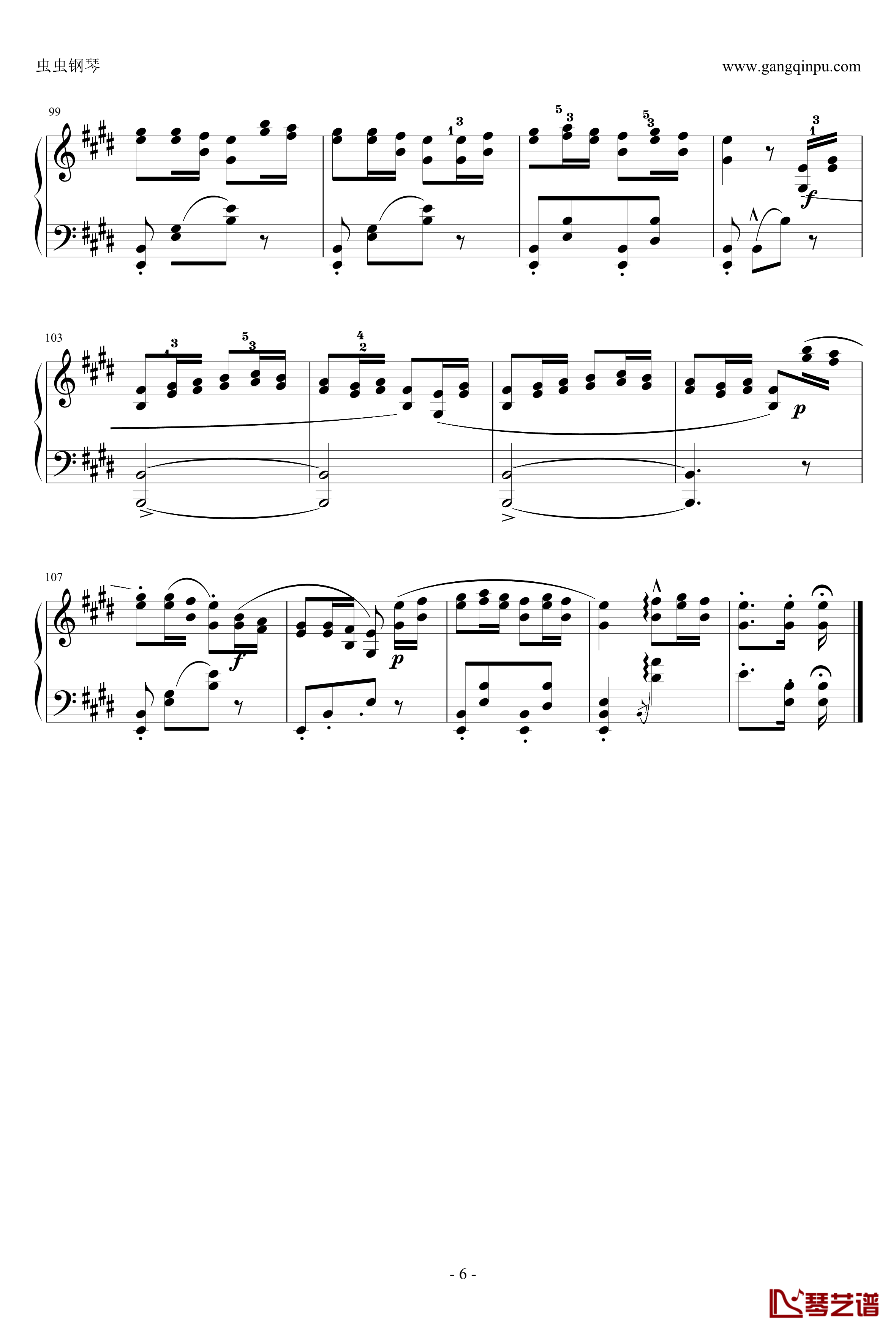 帕格尼尼随想曲钢琴谱-第９首-舒曼6