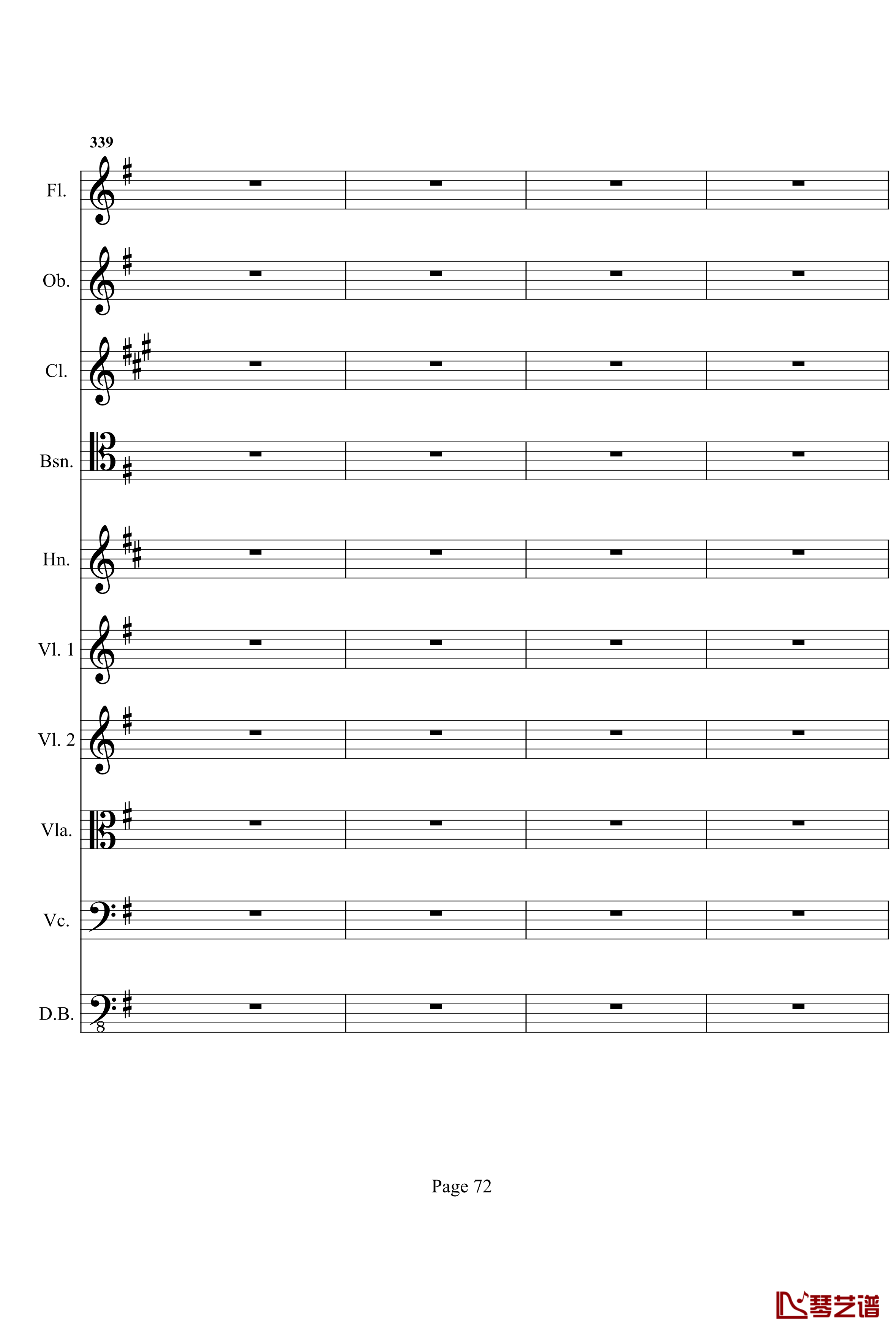 奏鸣曲之交响钢琴谱- 第十首-Ⅰ-贝多芬-beethoven72