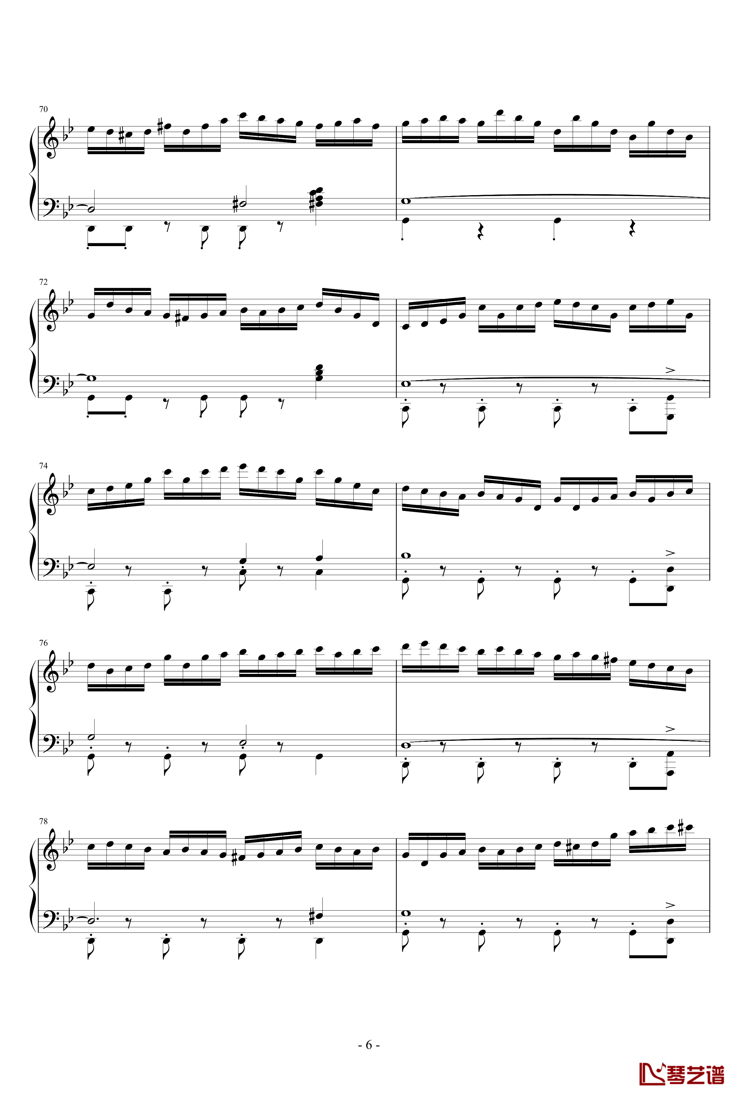 La Cumparsita钢琴谱-James Last6