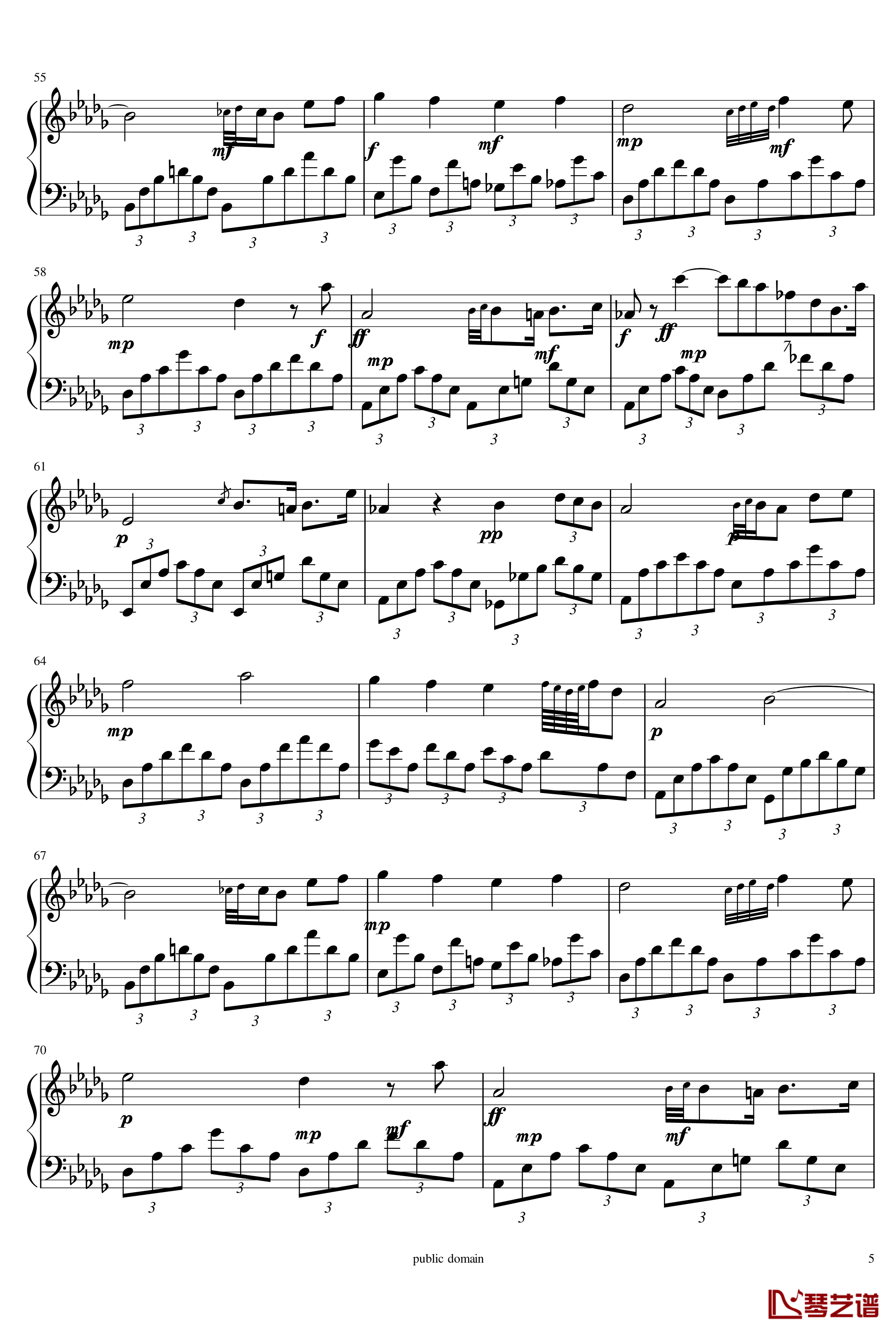 Fantaisie-Impromptu Op.66-肖邦钢琴谱-chopin5