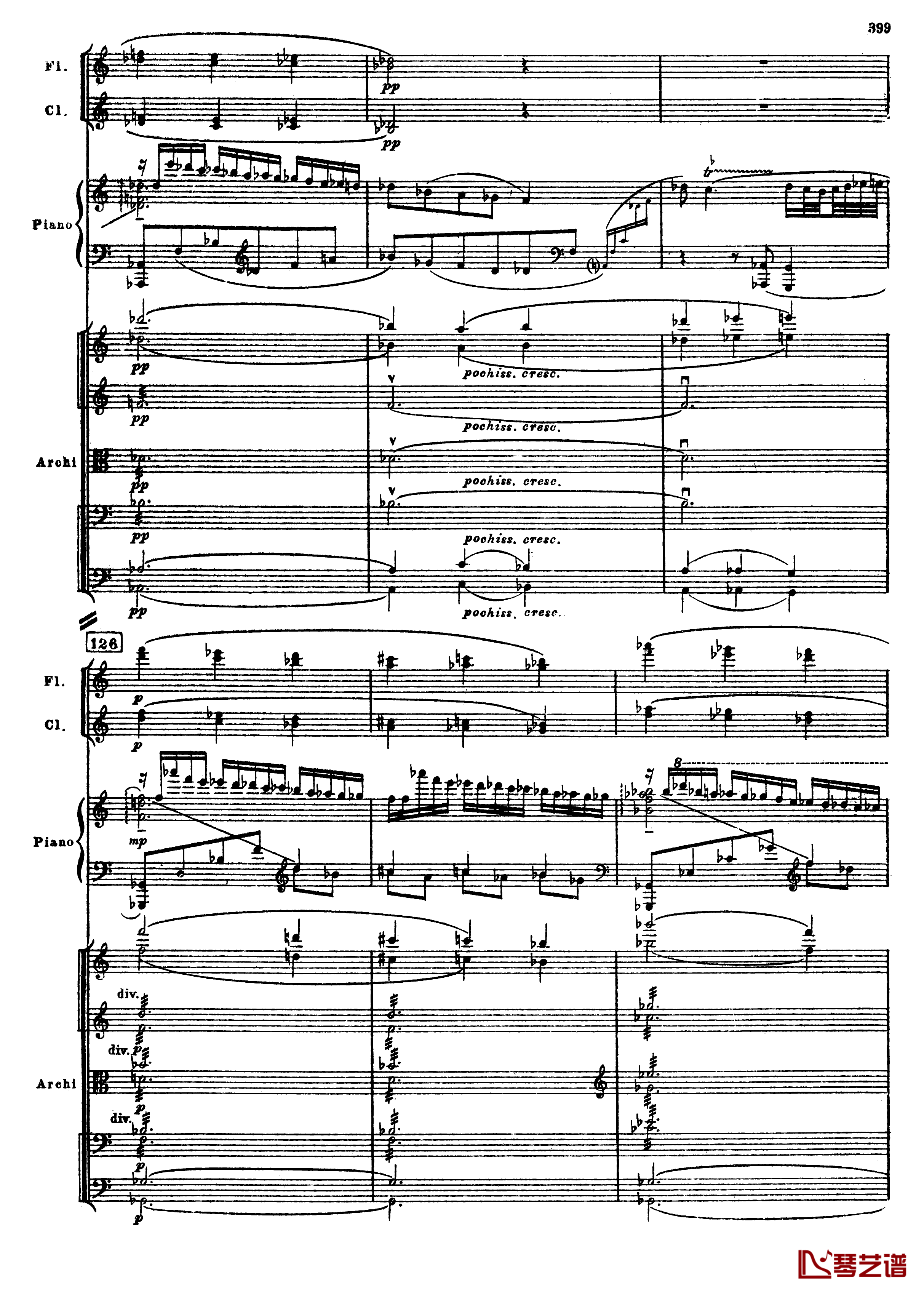 普罗科菲耶夫第三钢琴协奏曲钢琴谱-总谱-普罗科非耶夫131